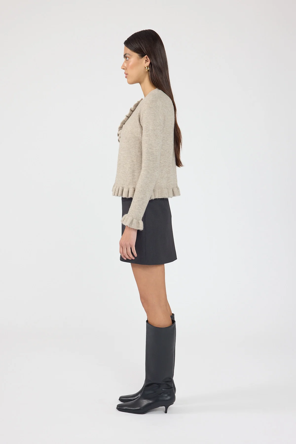 Perfect Stranger Minari Tailored Mini Skirt Charcoal - Image 2