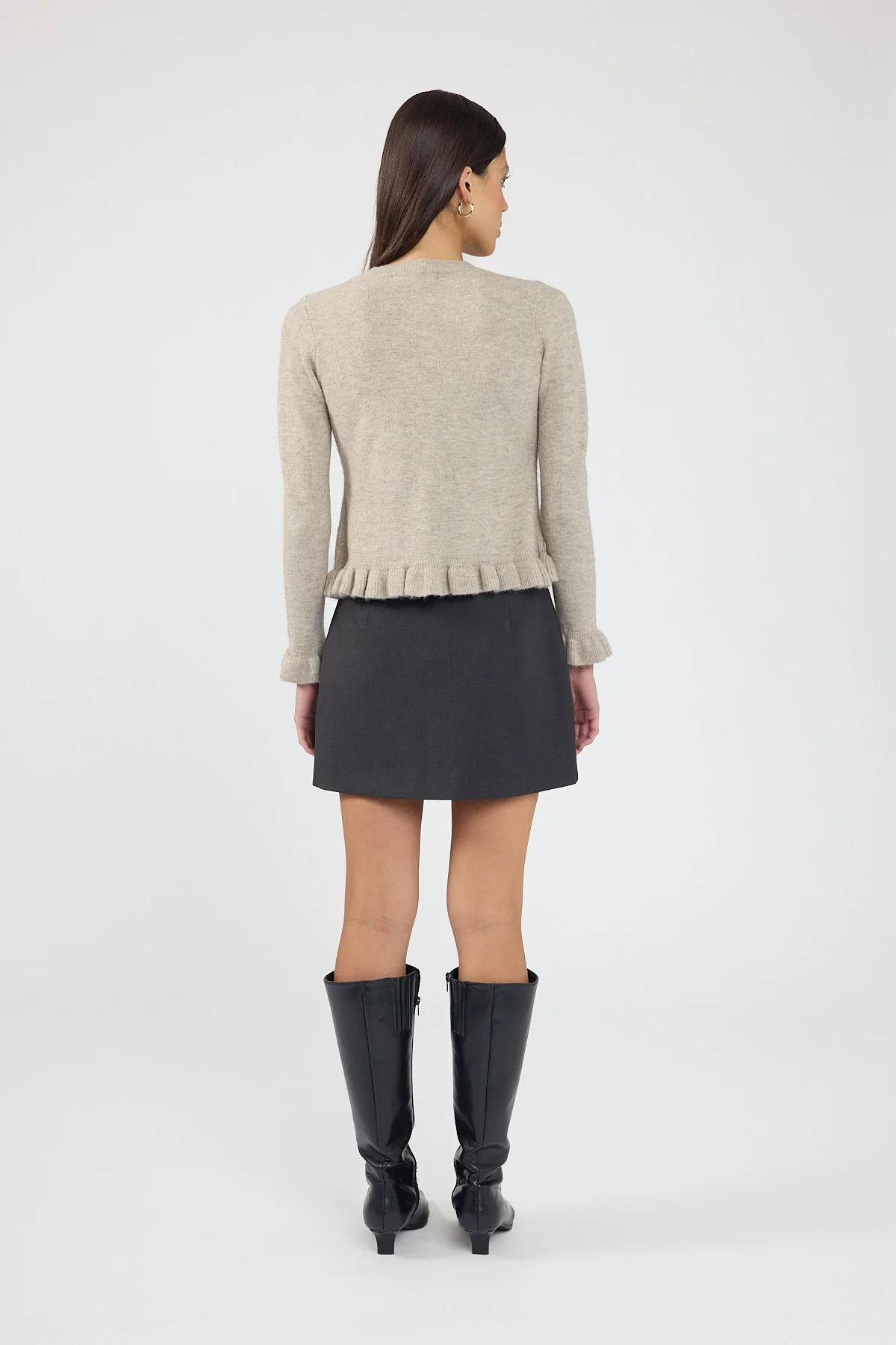 Perfect Stranger Minari Tailored Mini Skirt Charcoal - Image 3