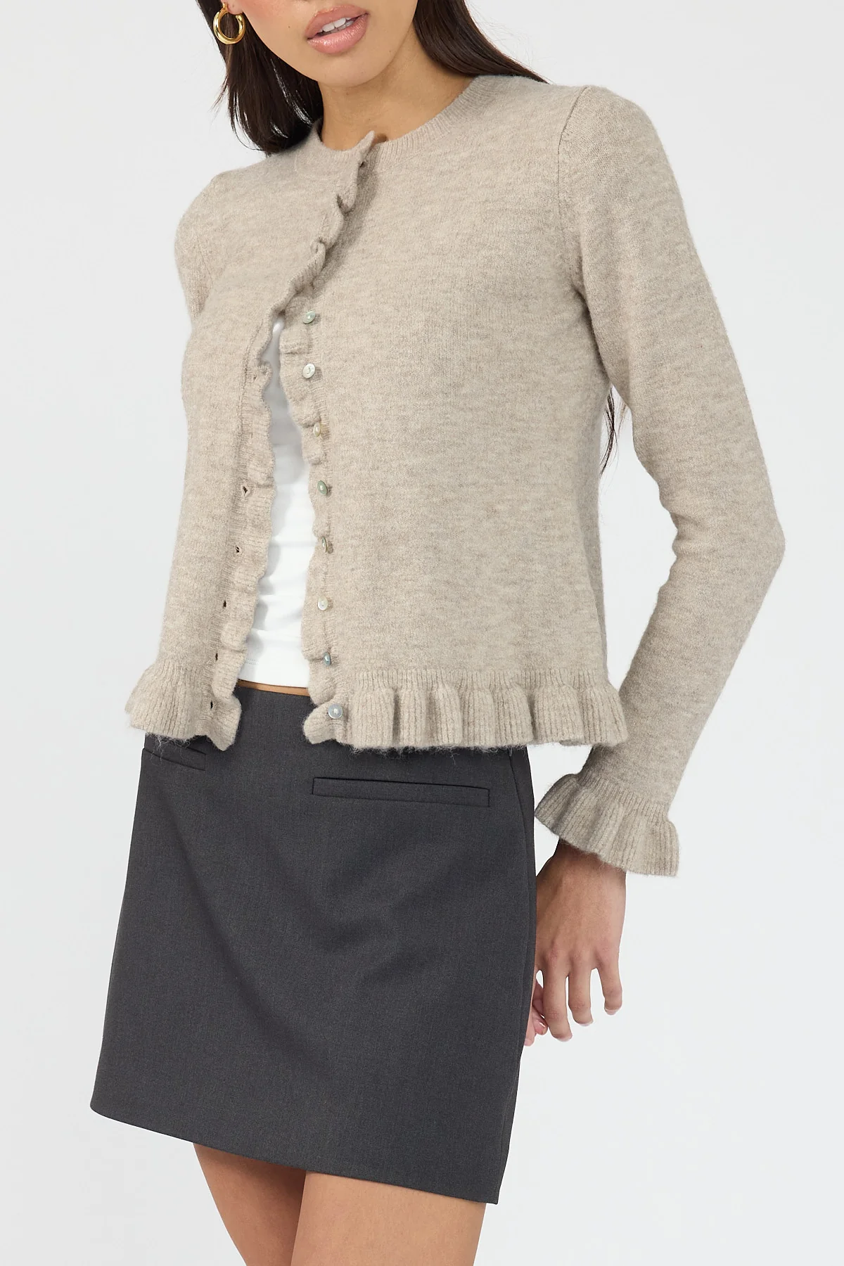 Perfect Stranger Minari Tailored Mini Skirt Charcoal - Image 4