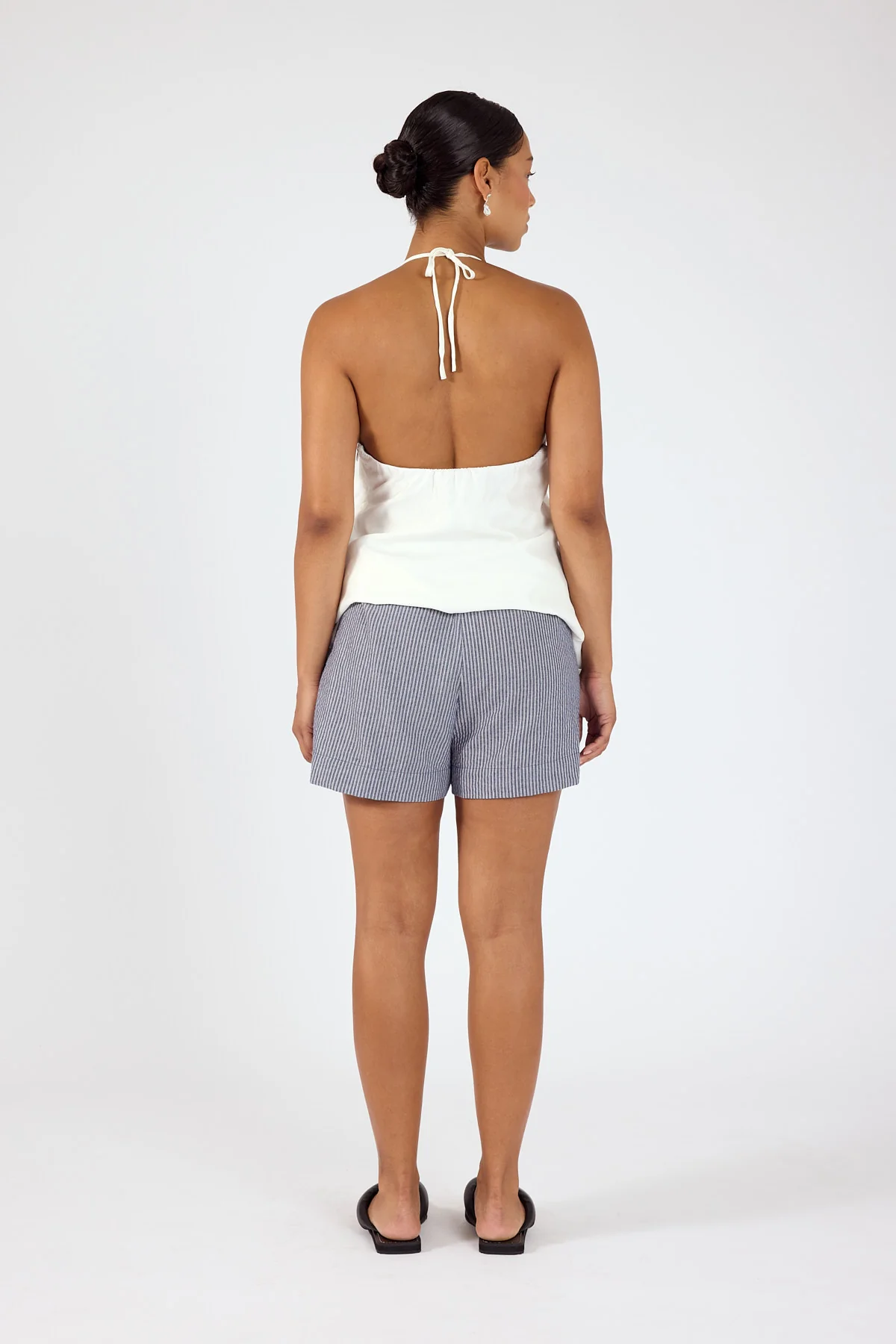 Perfect Stranger Mirae Striped Short Navy Stripe - Image 7