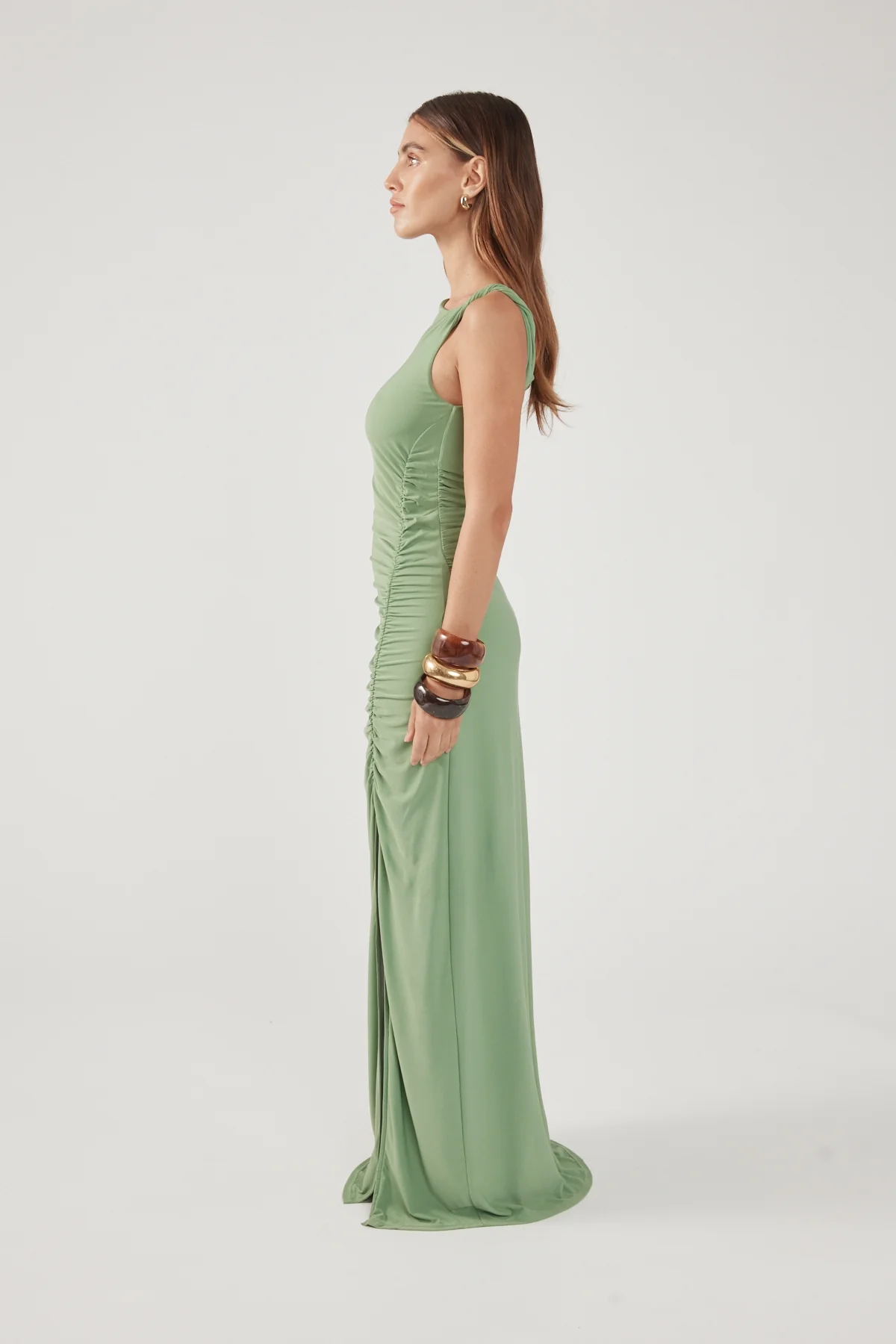 Perfect Stranger Miro Twist Maxi Dress Green - Image 6
