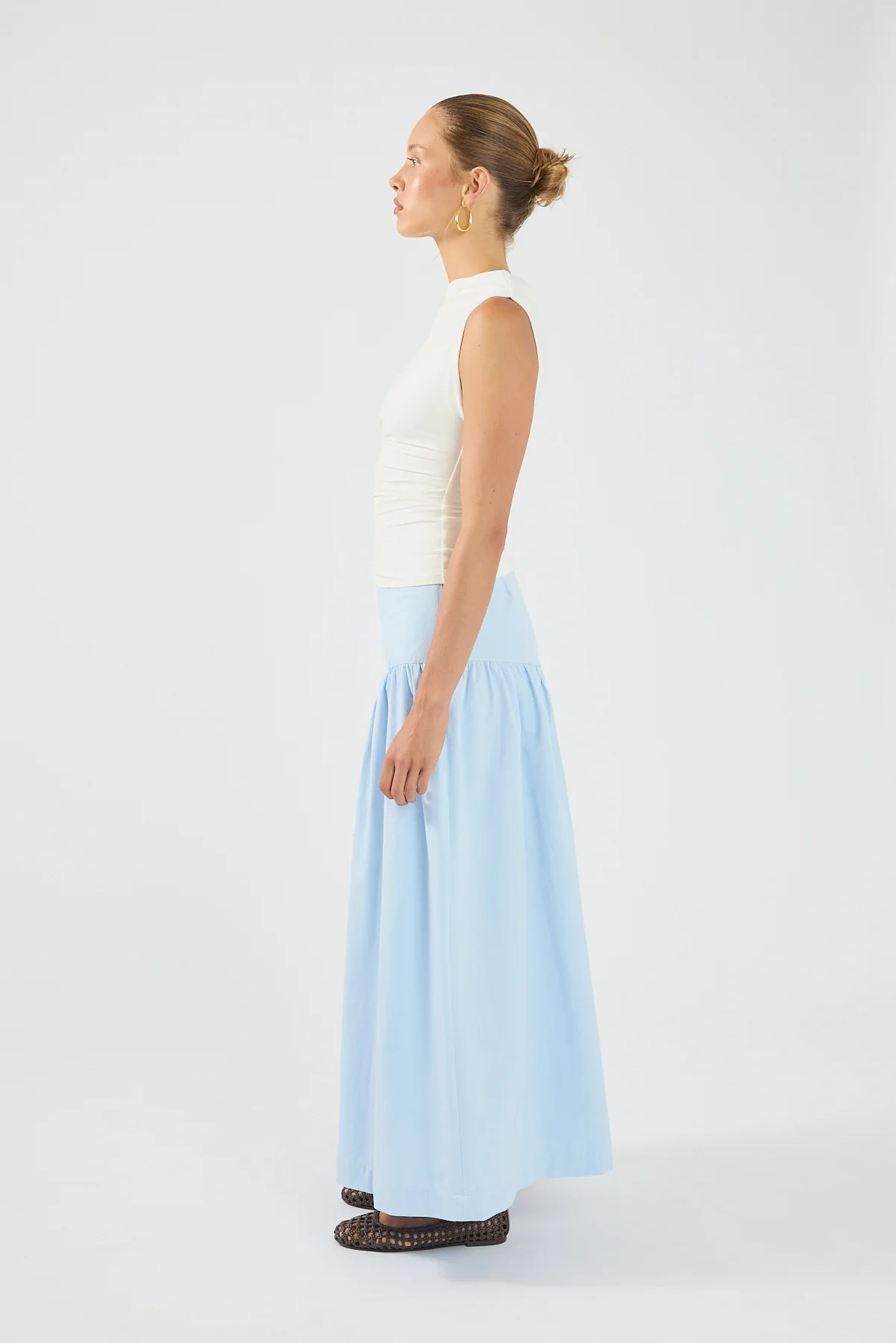 Perfect Stranger Monti Maxi Skirt Blue - Image 4