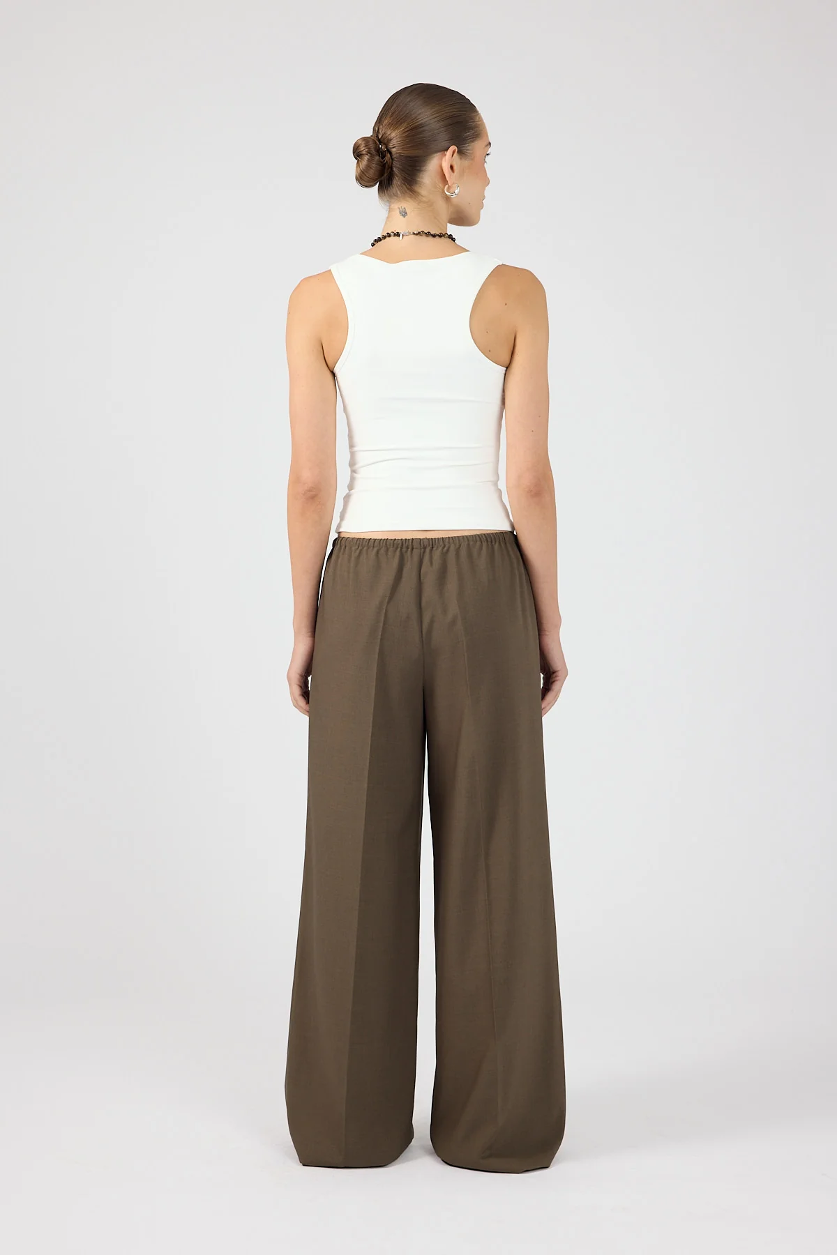 Perfect Stranger Nami Tailored Elastic Pant Brown - Image 3