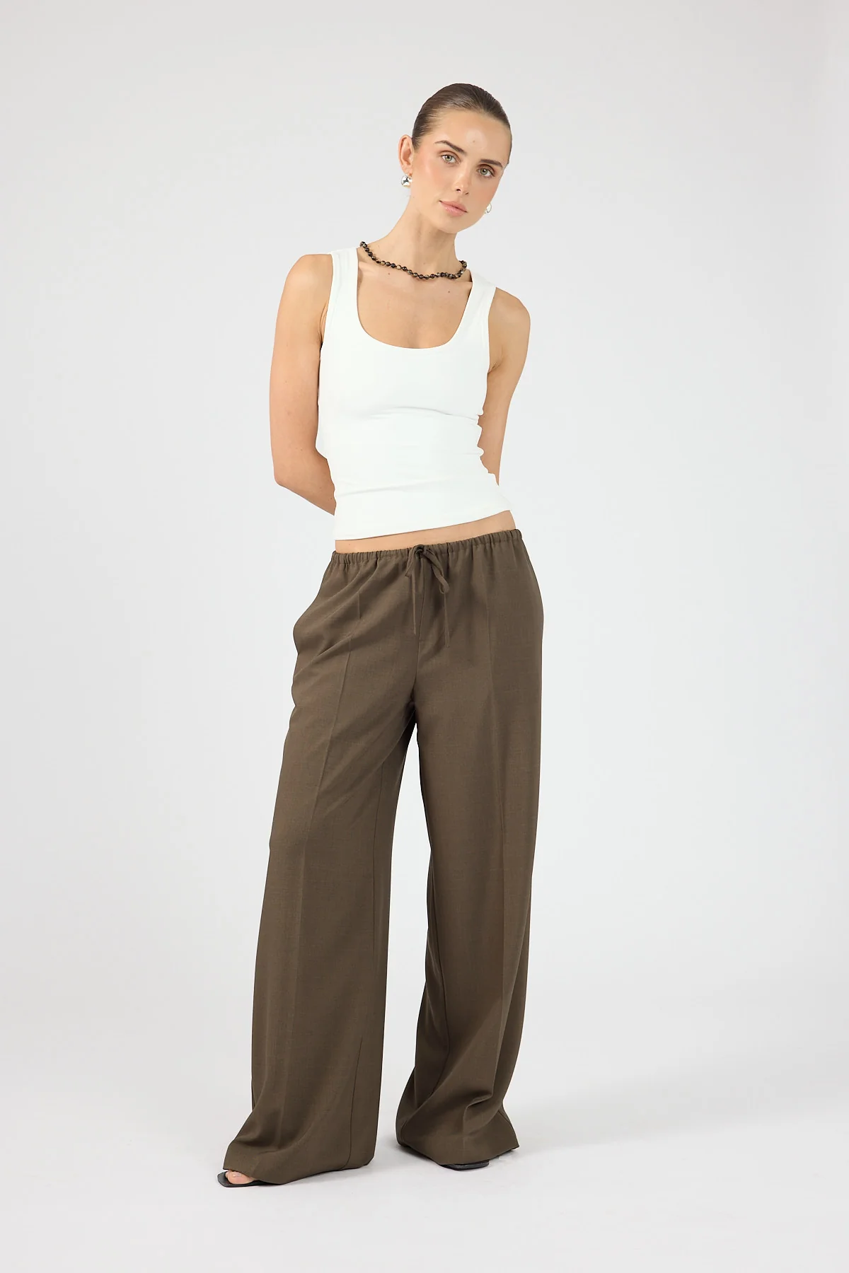 Perfect Stranger Nami Tailored Elastic Pant Brown - Image 4
