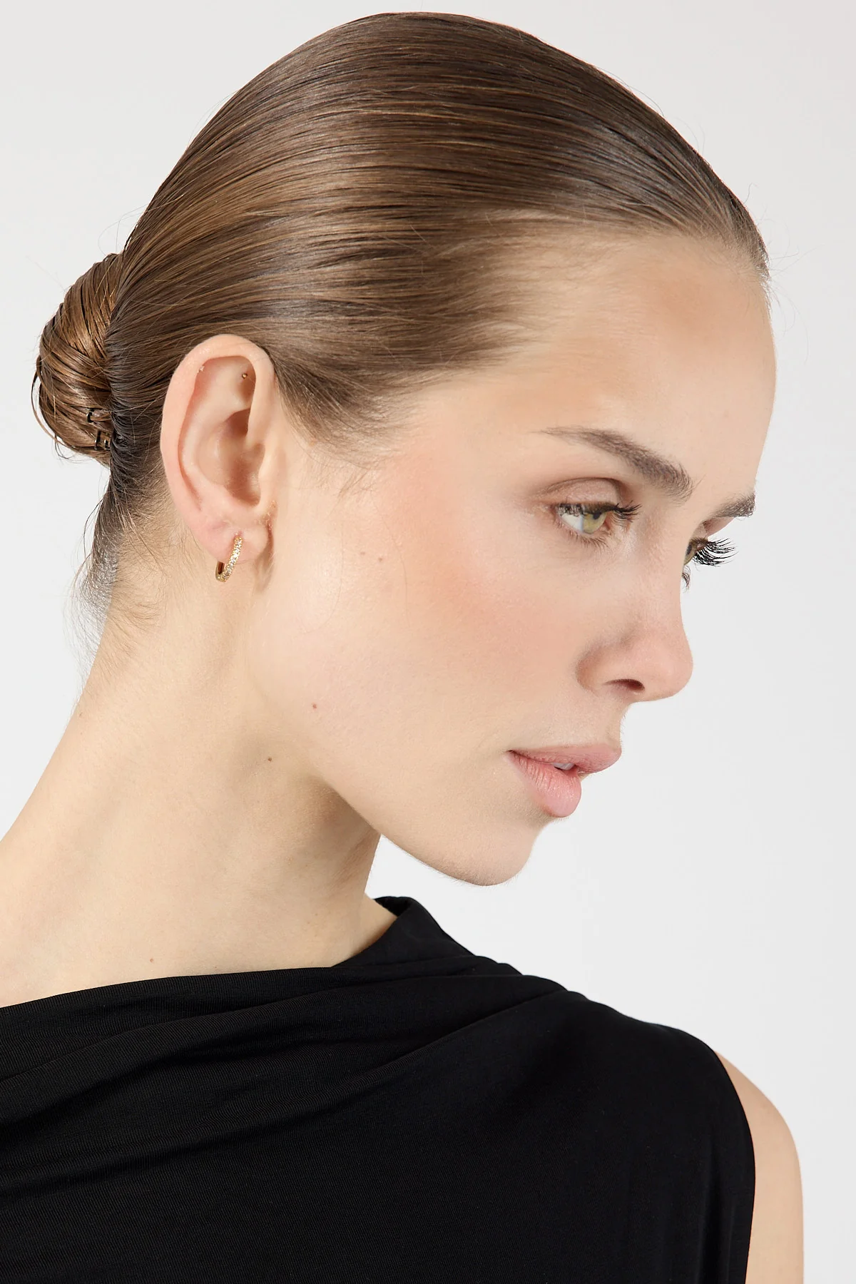 Perfect Stranger Oaklyn Diamante Hoop 2 Pack 18K Gold Plated - Image 4