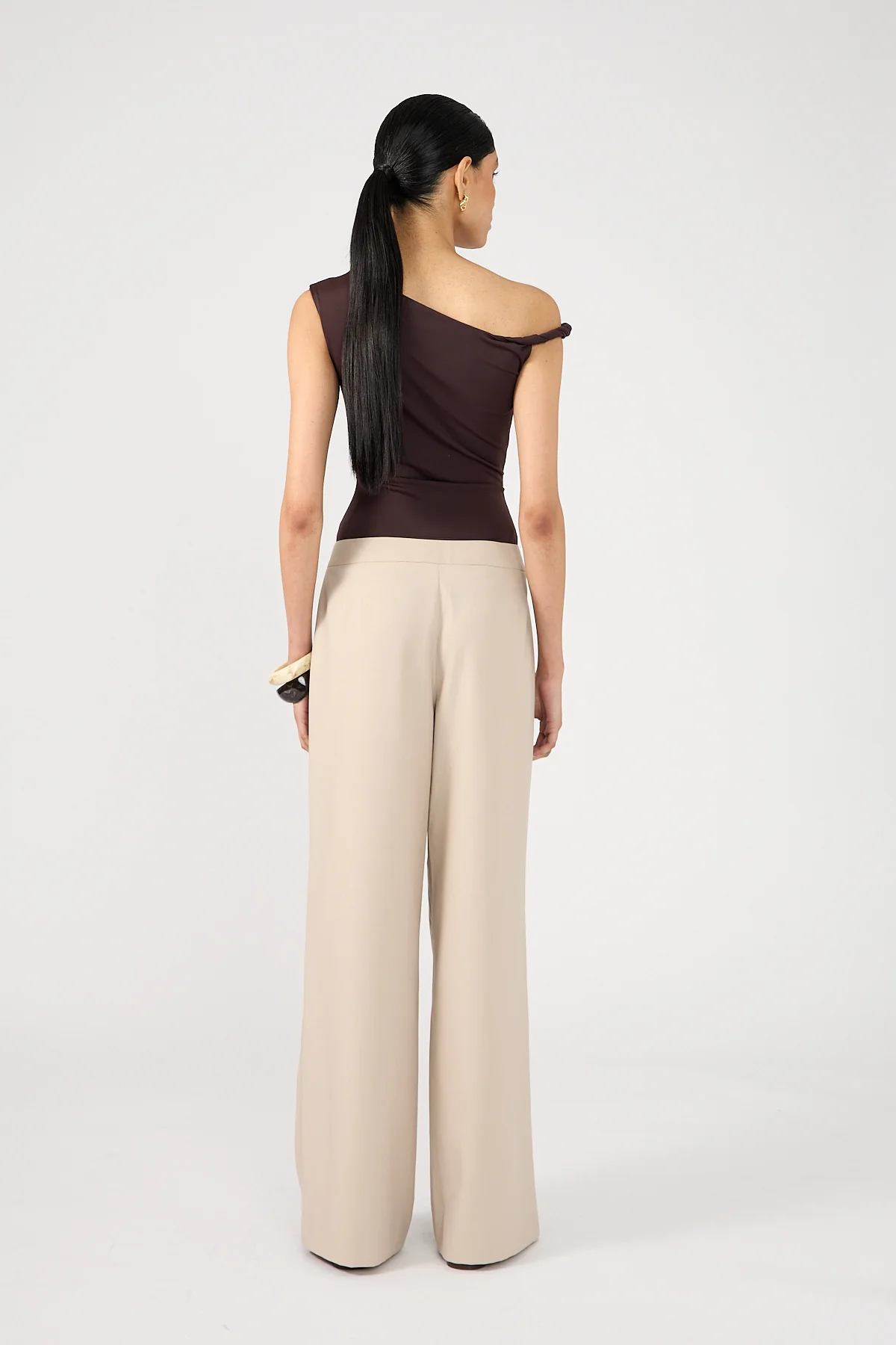 Perfect Stranger Odessa Mid Rise Tailored Pant Beige - Image 7