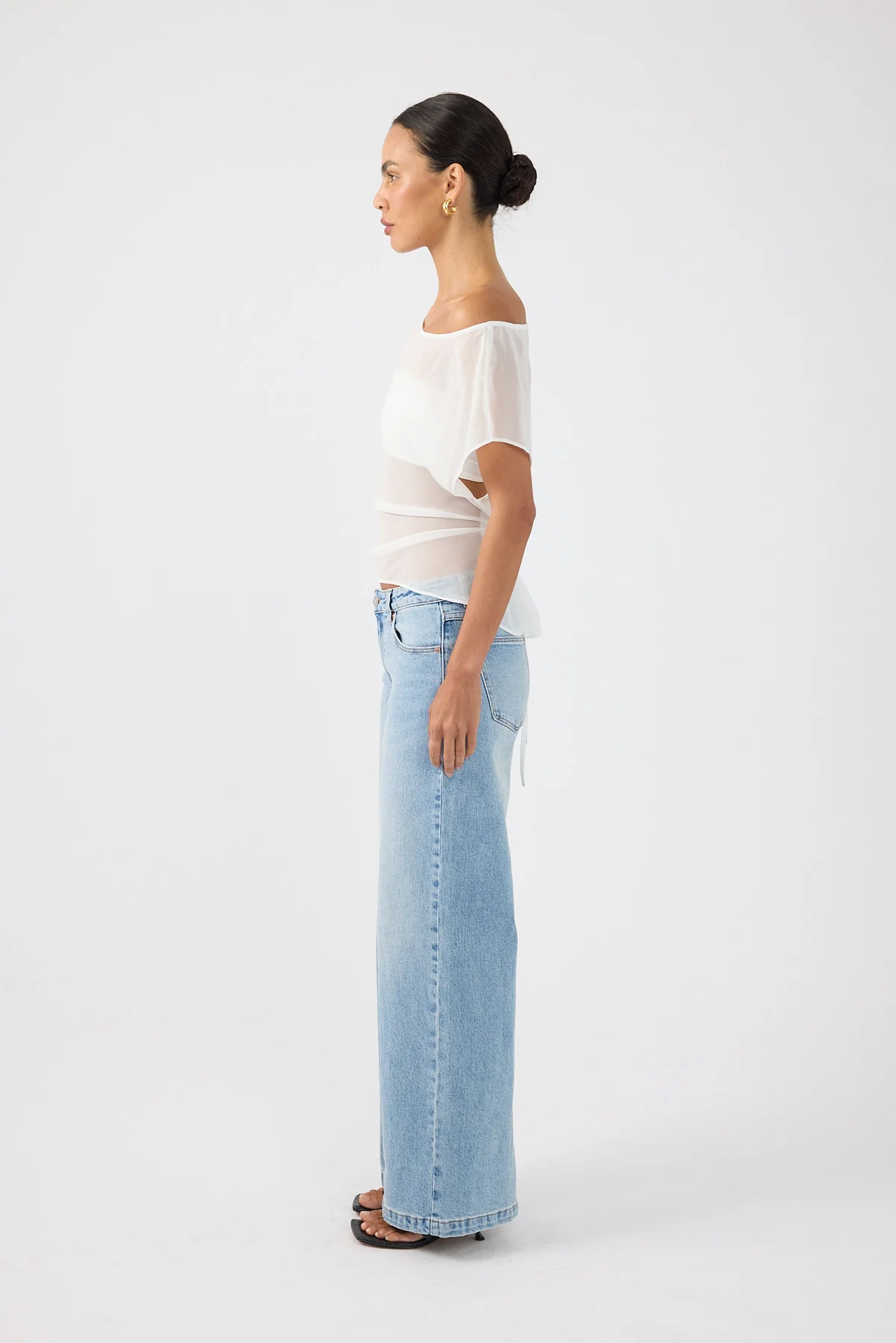 Perfect Stranger Orla Sheer Top White - Image 3