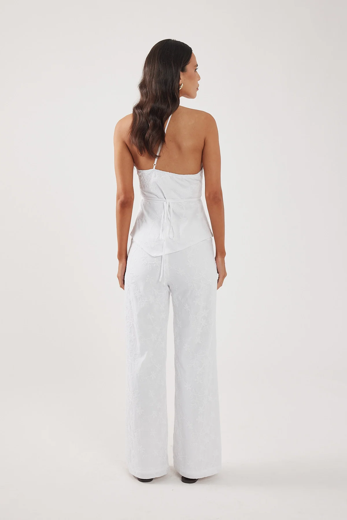 Perfect Stranger Pascal Jacquard Mid Rise Pant White - Image 5