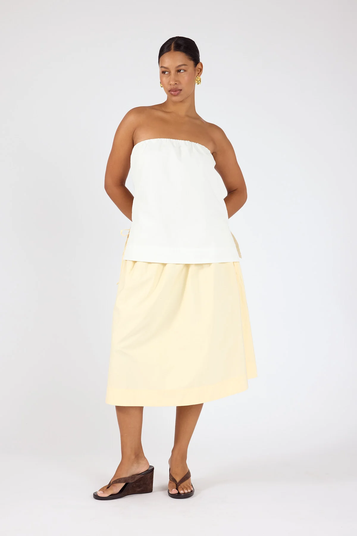 Perfect Stranger Penelope Midi Skirt Yellow - Image 4