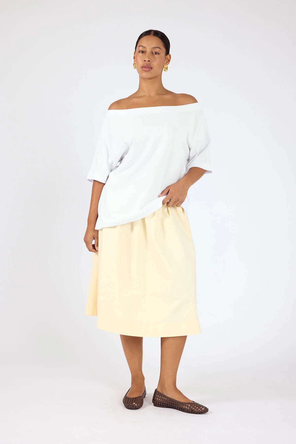 Perfect Stranger Penelope Midi Skirt Yellow - Image 5
