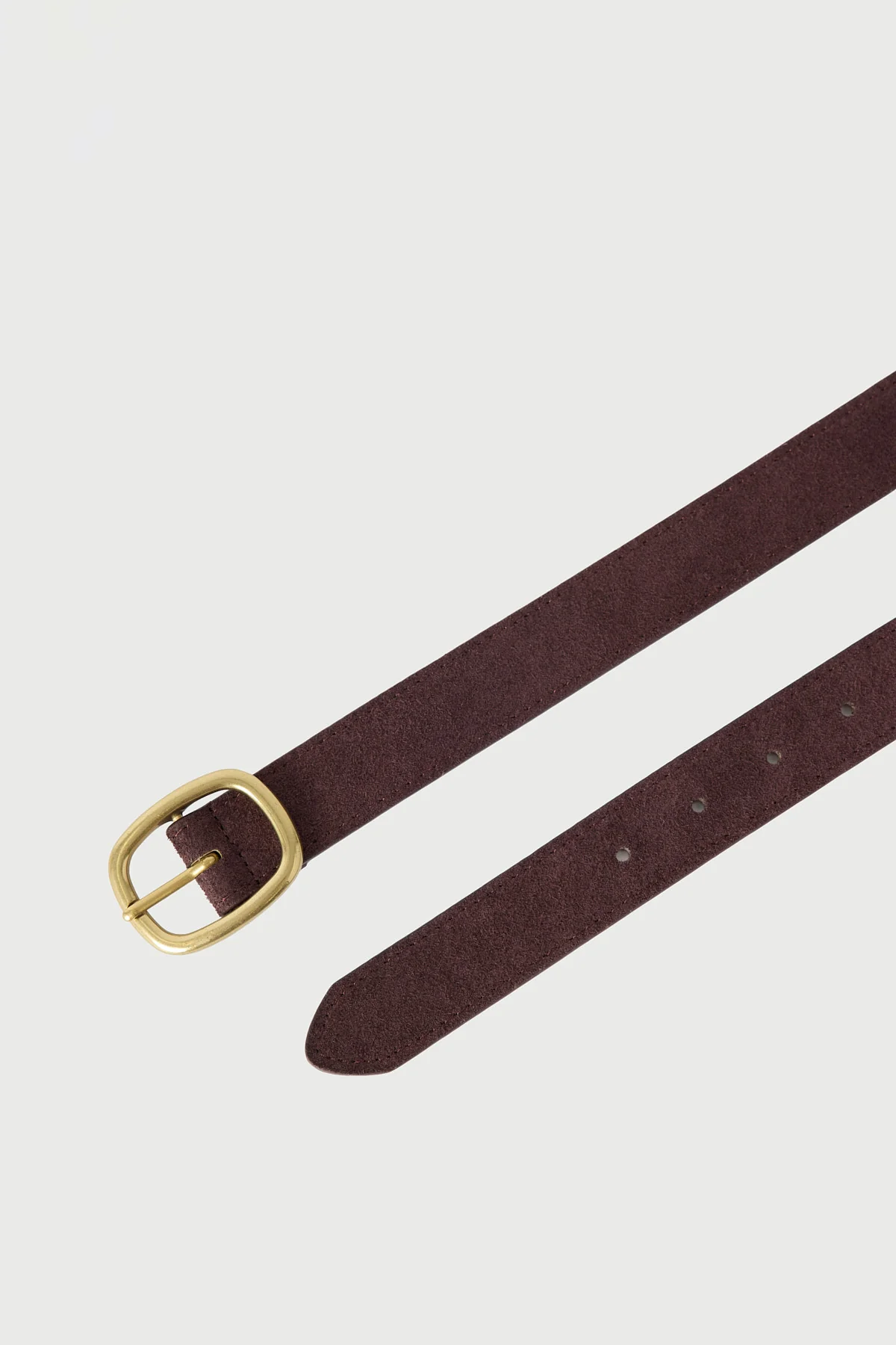 Perfect Stranger Peony Genuine Suede Belt Brown - Image 3