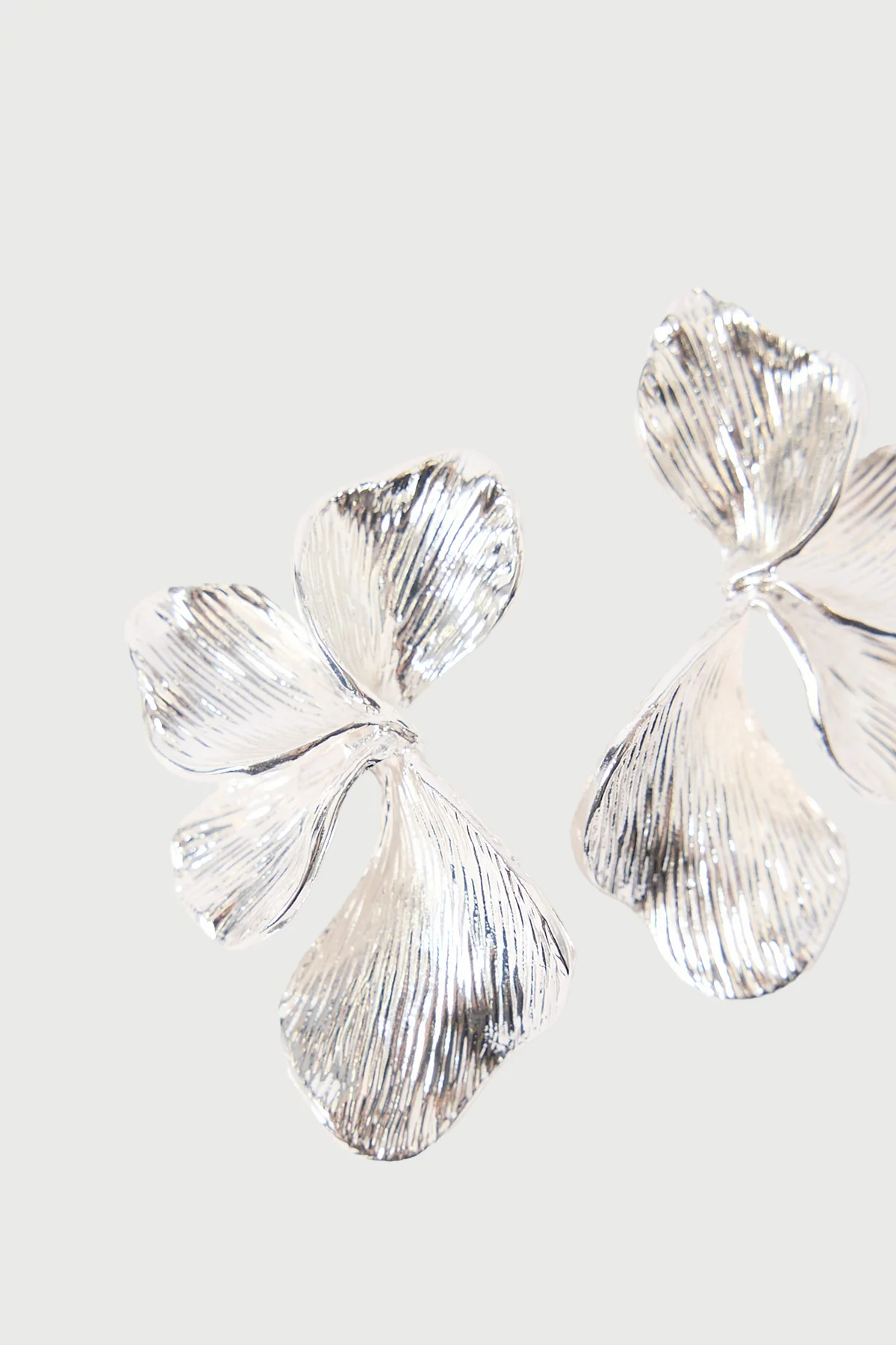 Perfect Stranger Petal Drop Earrings Sterling Silver Plated - Image 2