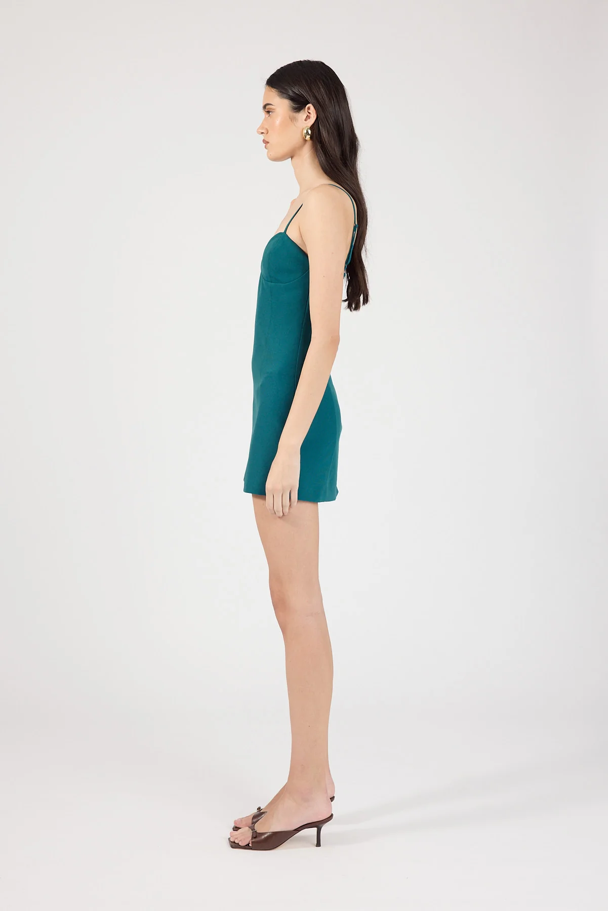 Perfect Stranger Poppy Mini Dress Dark Turquoise - Image 7