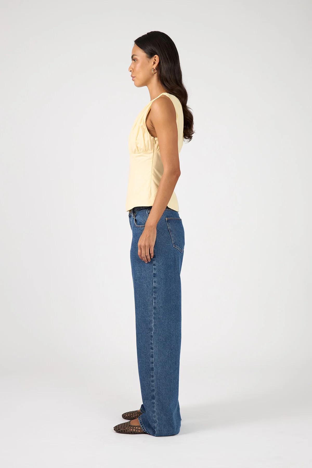 Perfect Stranger Rosalie Gathered Top Yellow - Image 3