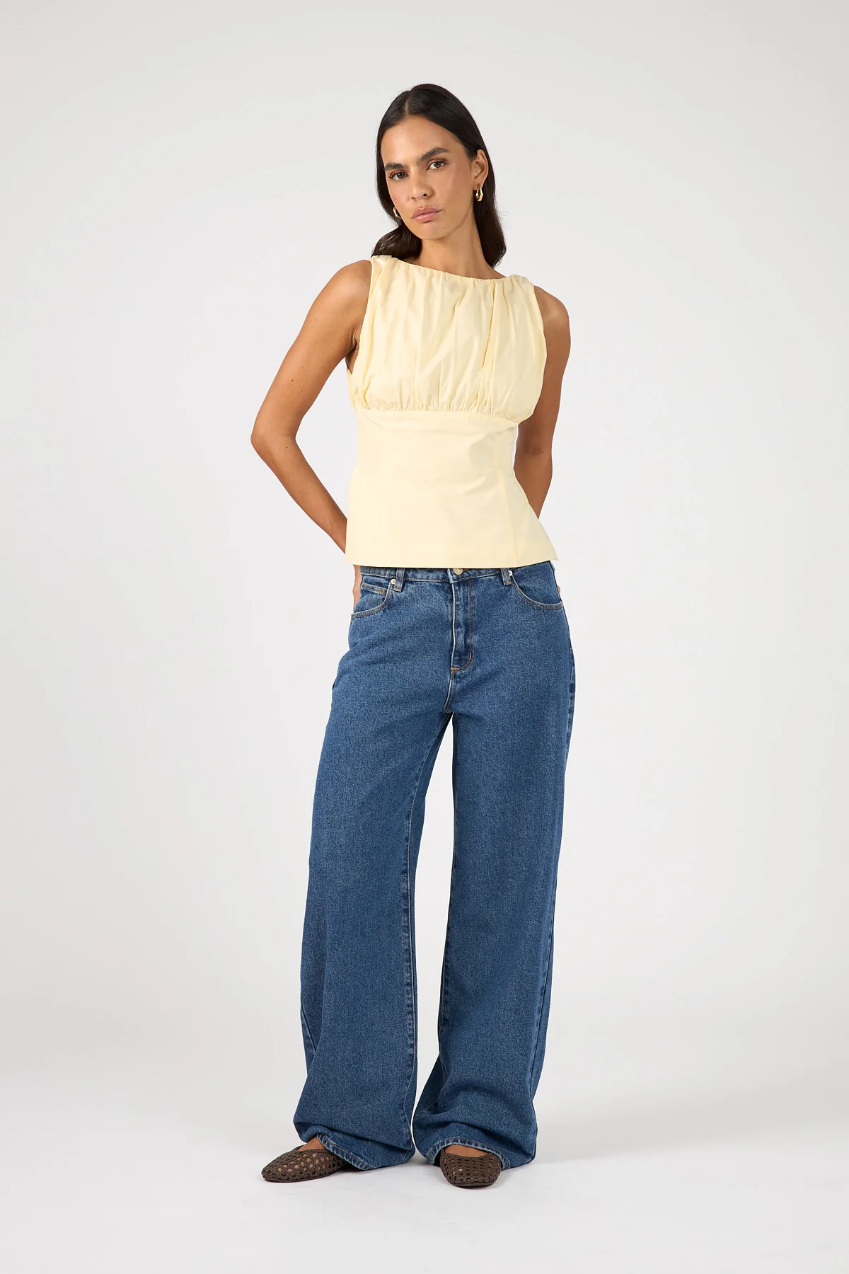 Perfect Stranger Rosalie Gathered Top Yellow - Image 4