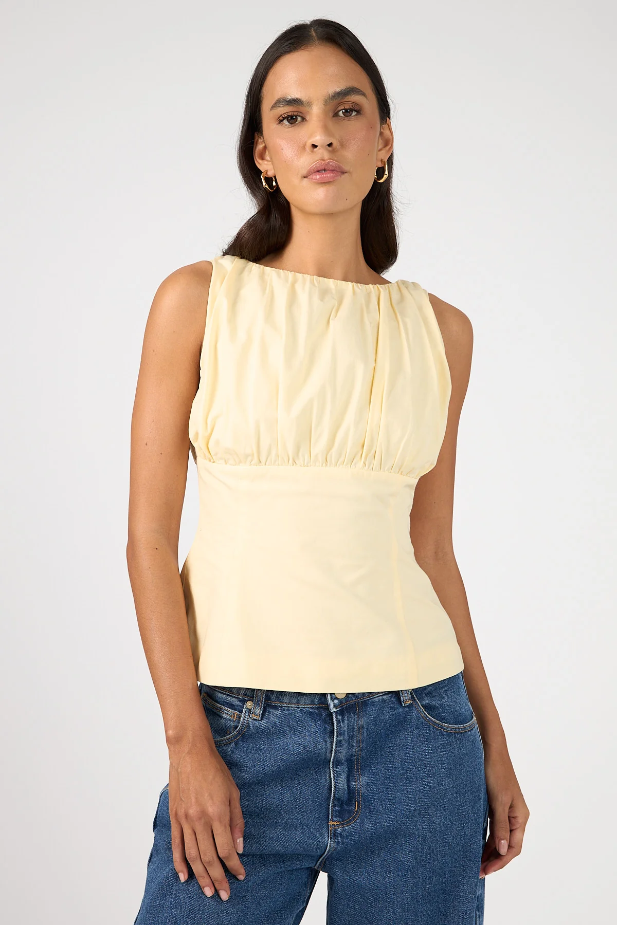 Perfect Stranger Rosalie Gathered Top Yellow - Image 5