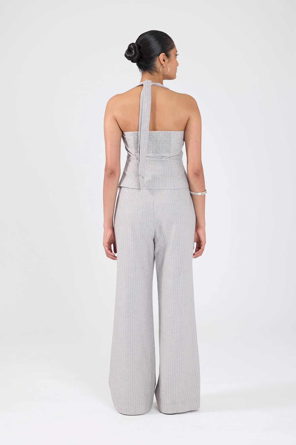 Perfect Stranger Rowe Mid Rise Pant Grey Pinstripe - Image 5