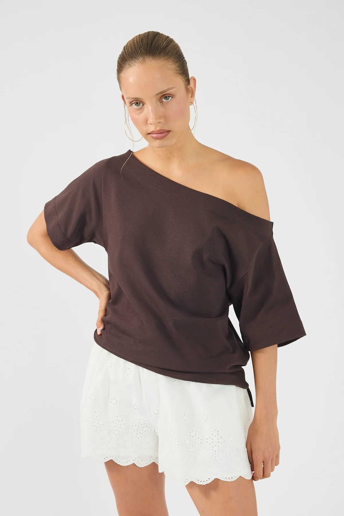 Perfect Stranger Sammy Broderie Shorts White - Image 5