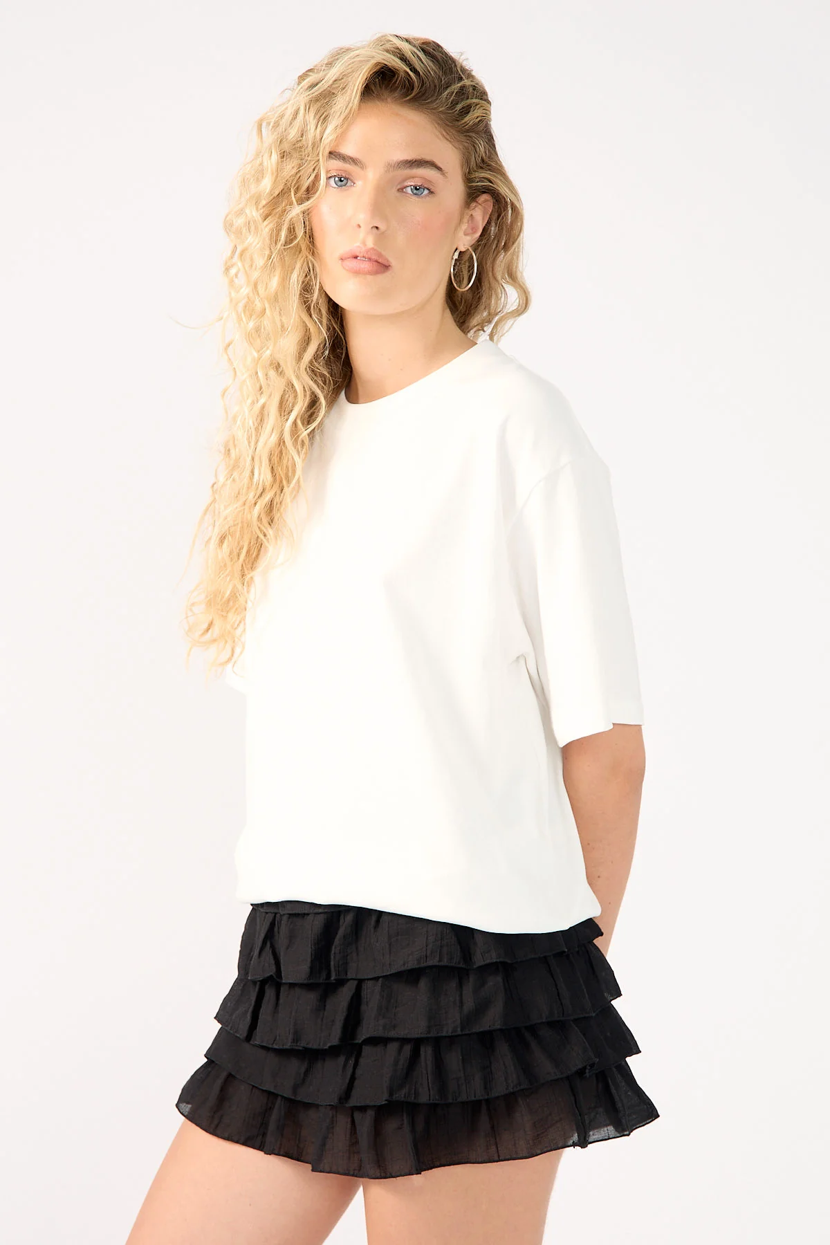 Perfect Stranger Sea Breeze Frill Skort Black - Image 3