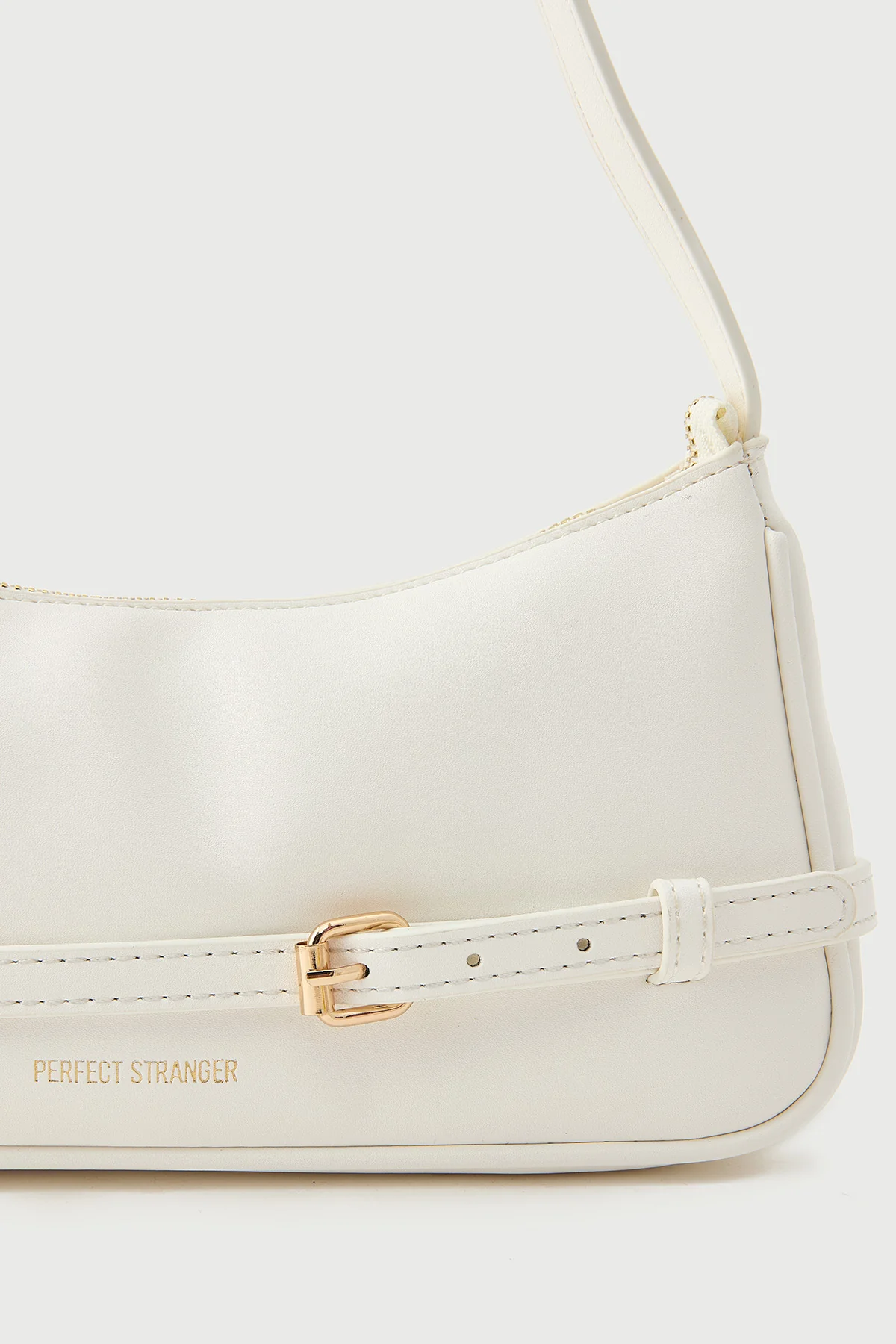 Perfect Stranger Selene Mini Buckle Handbag White - Image 2
