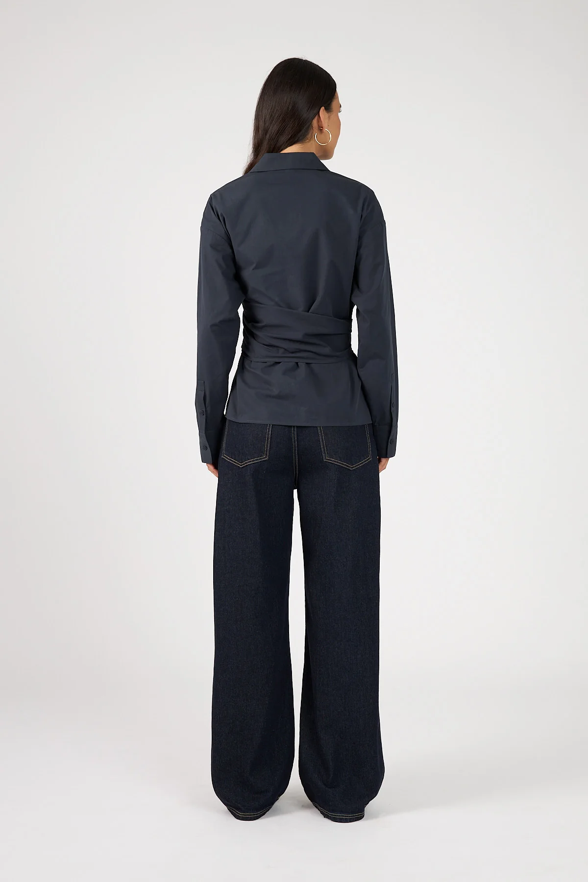 Perfect Stranger Sienna Tie Shirt Ink Blue - Image 3