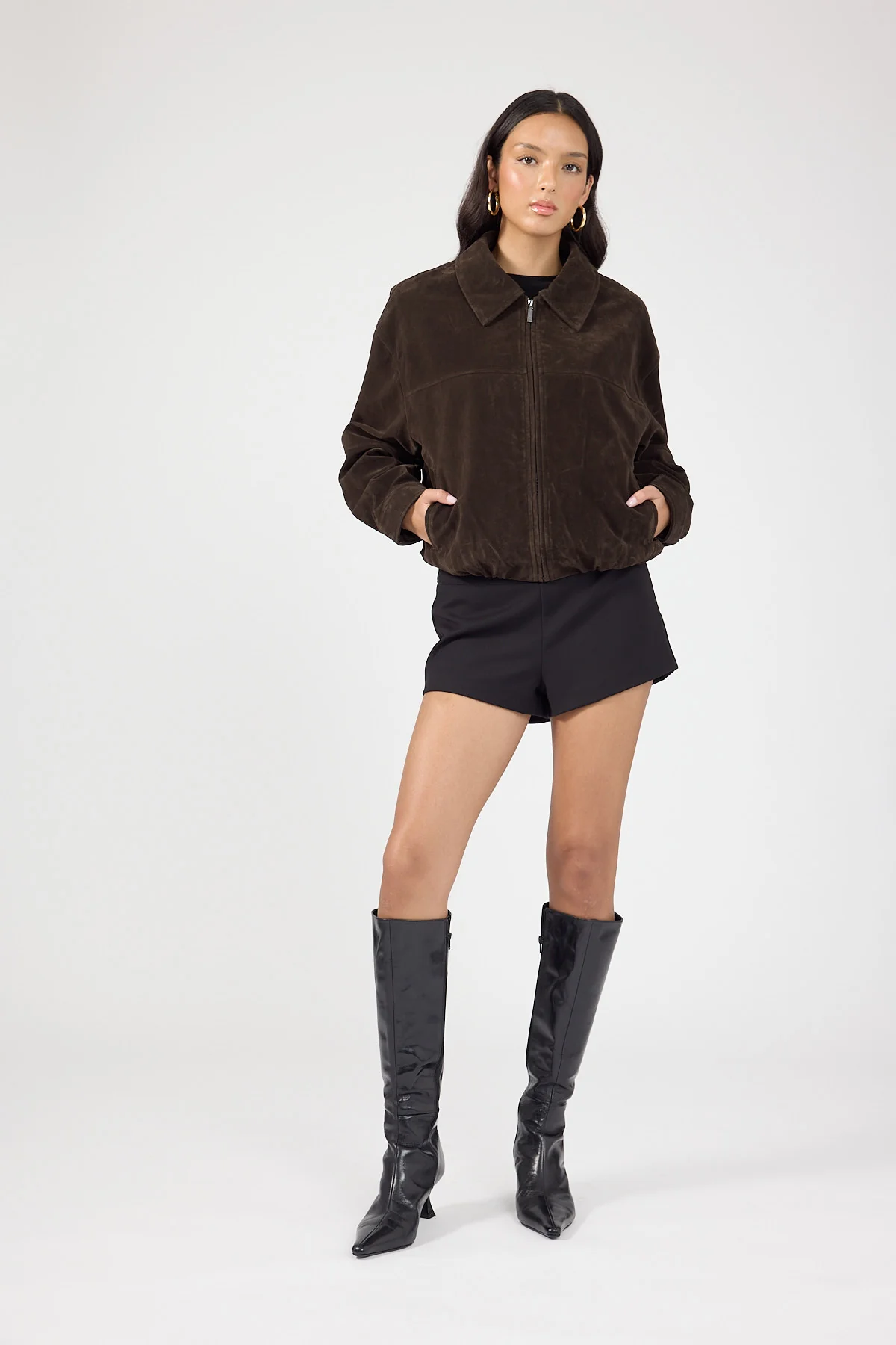 Perfect Stranger Skyler Mid Rise Shorts Black - Image 4