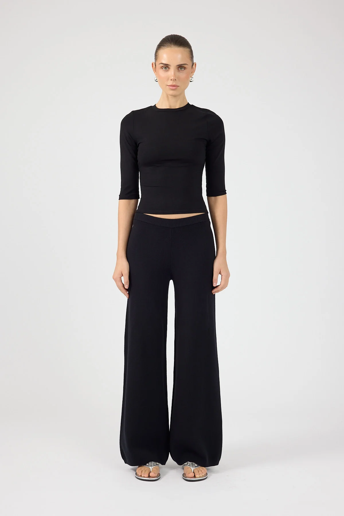 Perfect Stranger Sloane Knit Pants Black - Image 3