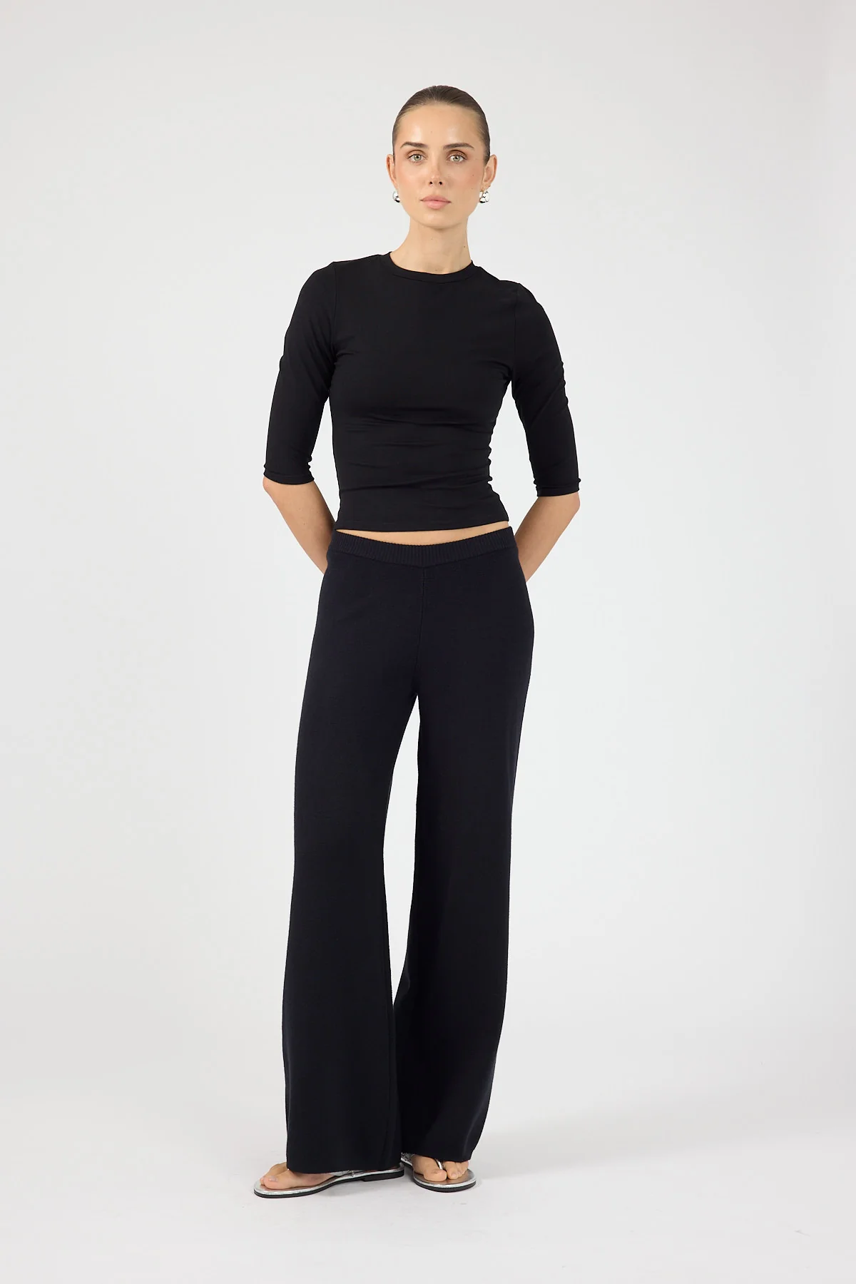 Perfect Stranger Sloane Knit Pants Black - Image 6