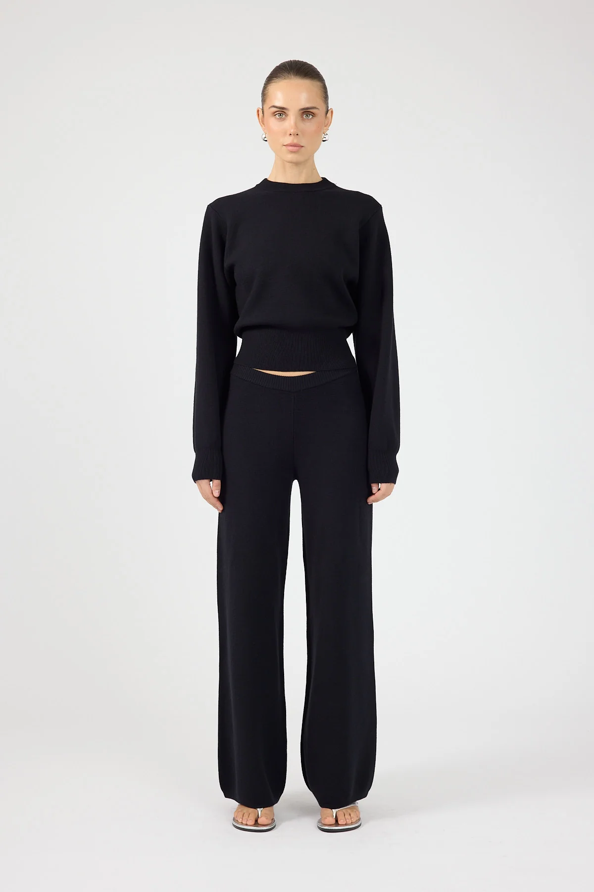 Perfect Stranger Sloane Knit Pants Black - Image 8