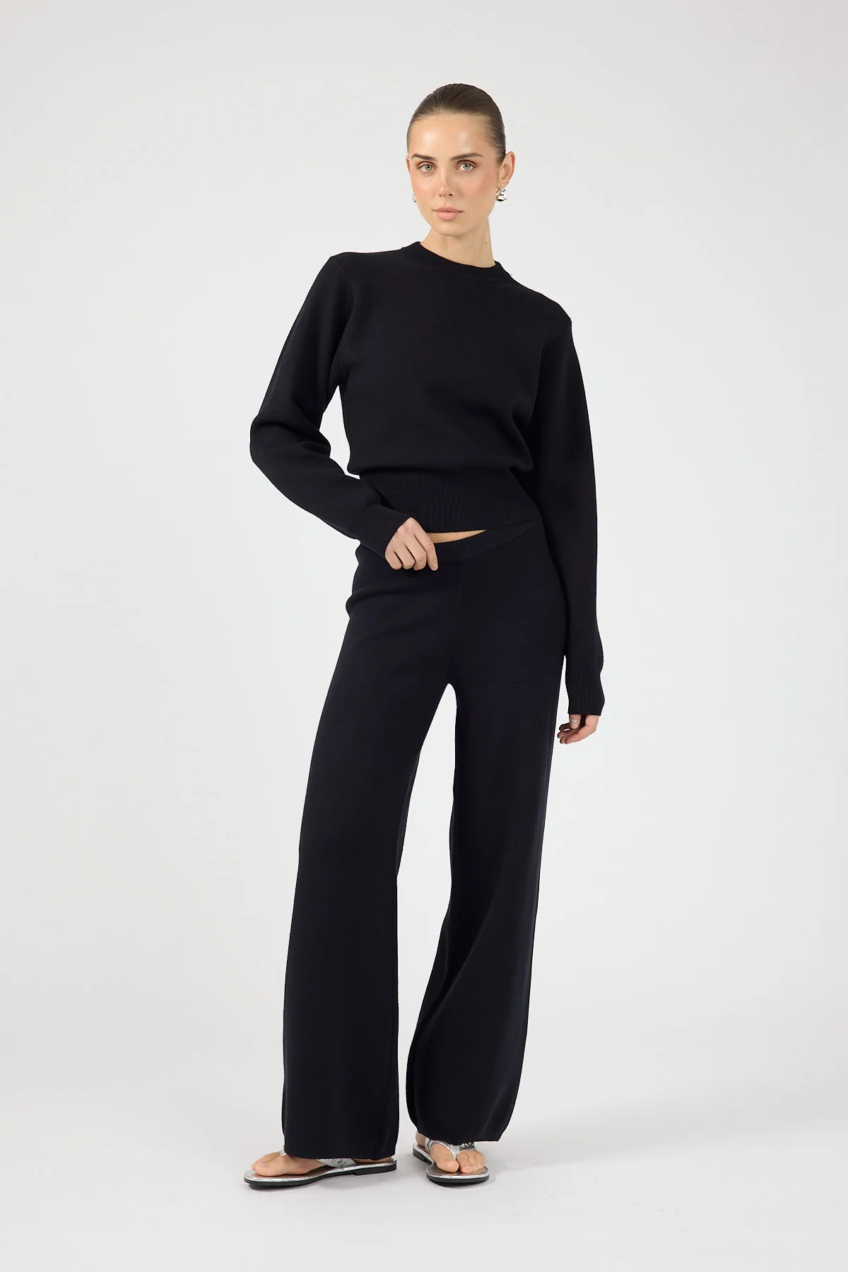 Perfect Stranger Sloane Knit Pants Black - Image 9