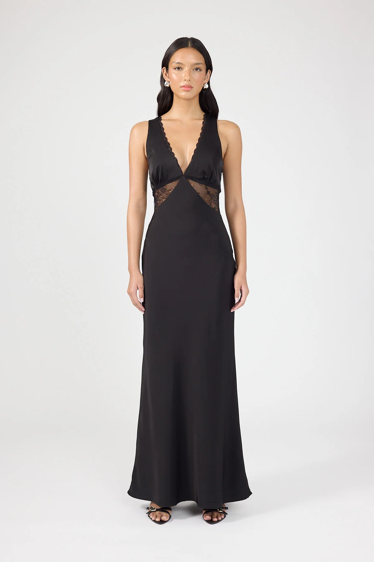 Perfect Stranger Sol Lace Maxi Dress Black