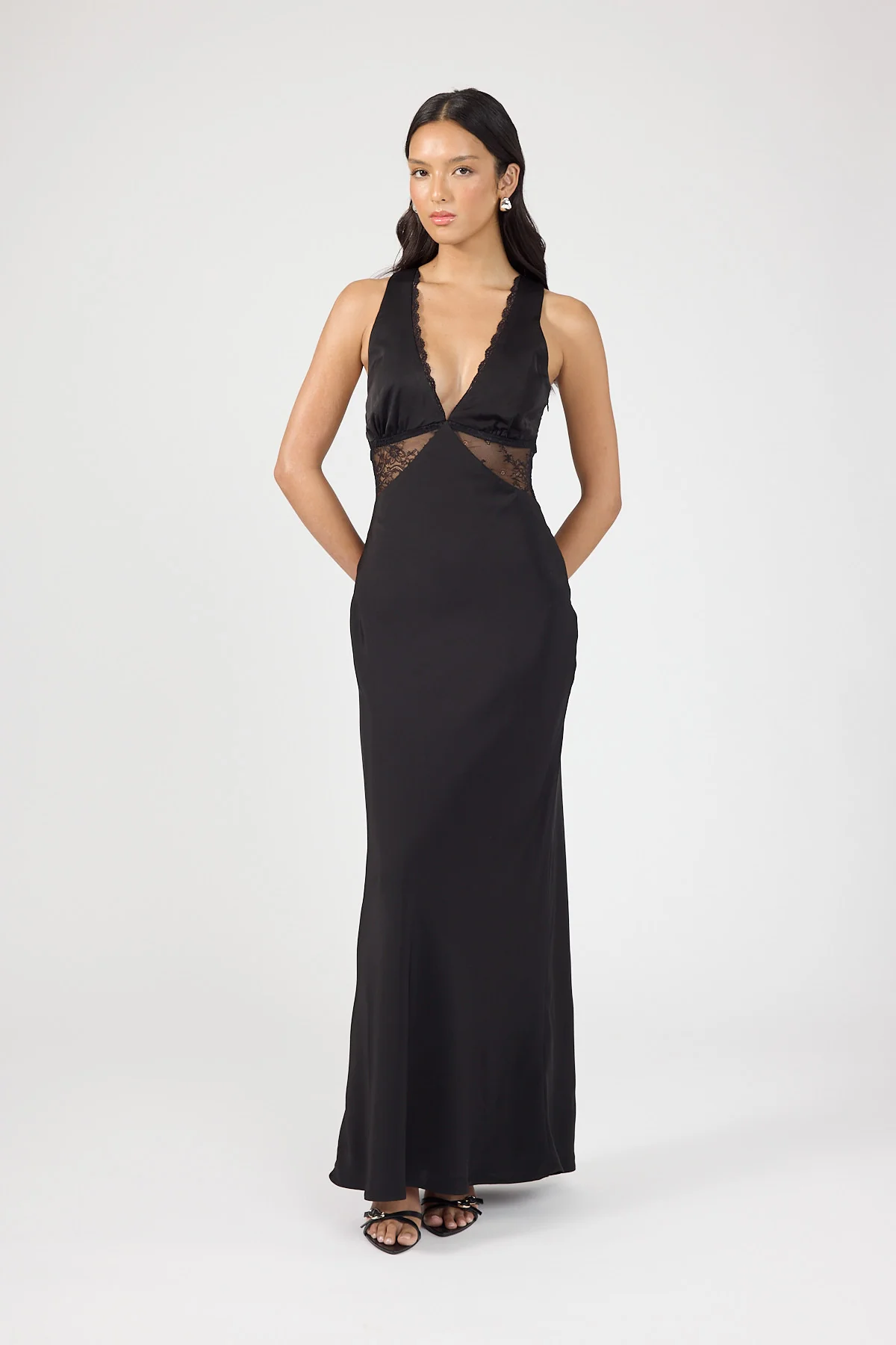 Perfect Stranger Sol Lace Maxi Dress Black - Image 5