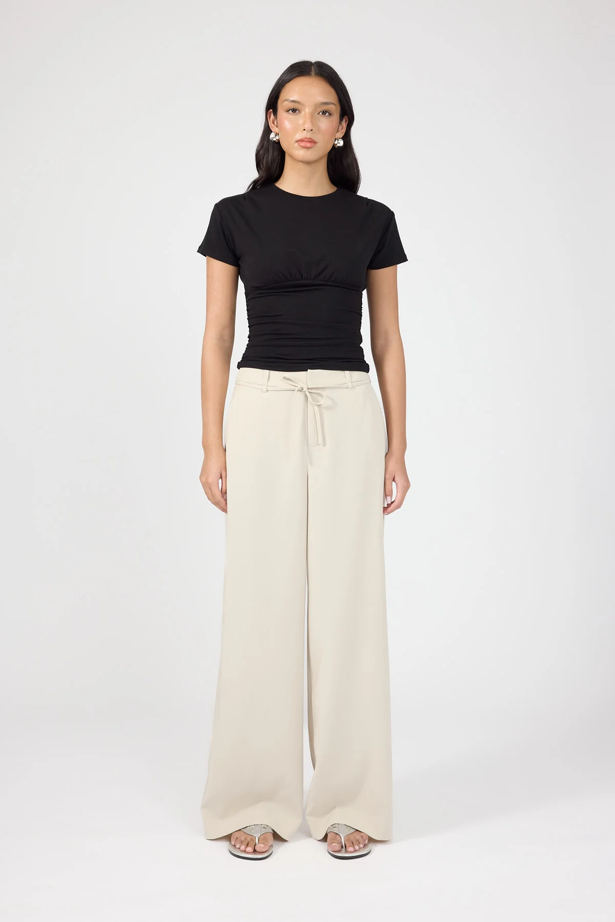 Perfect Stranger Sol Mid Rise Pant Beige - Image 5
