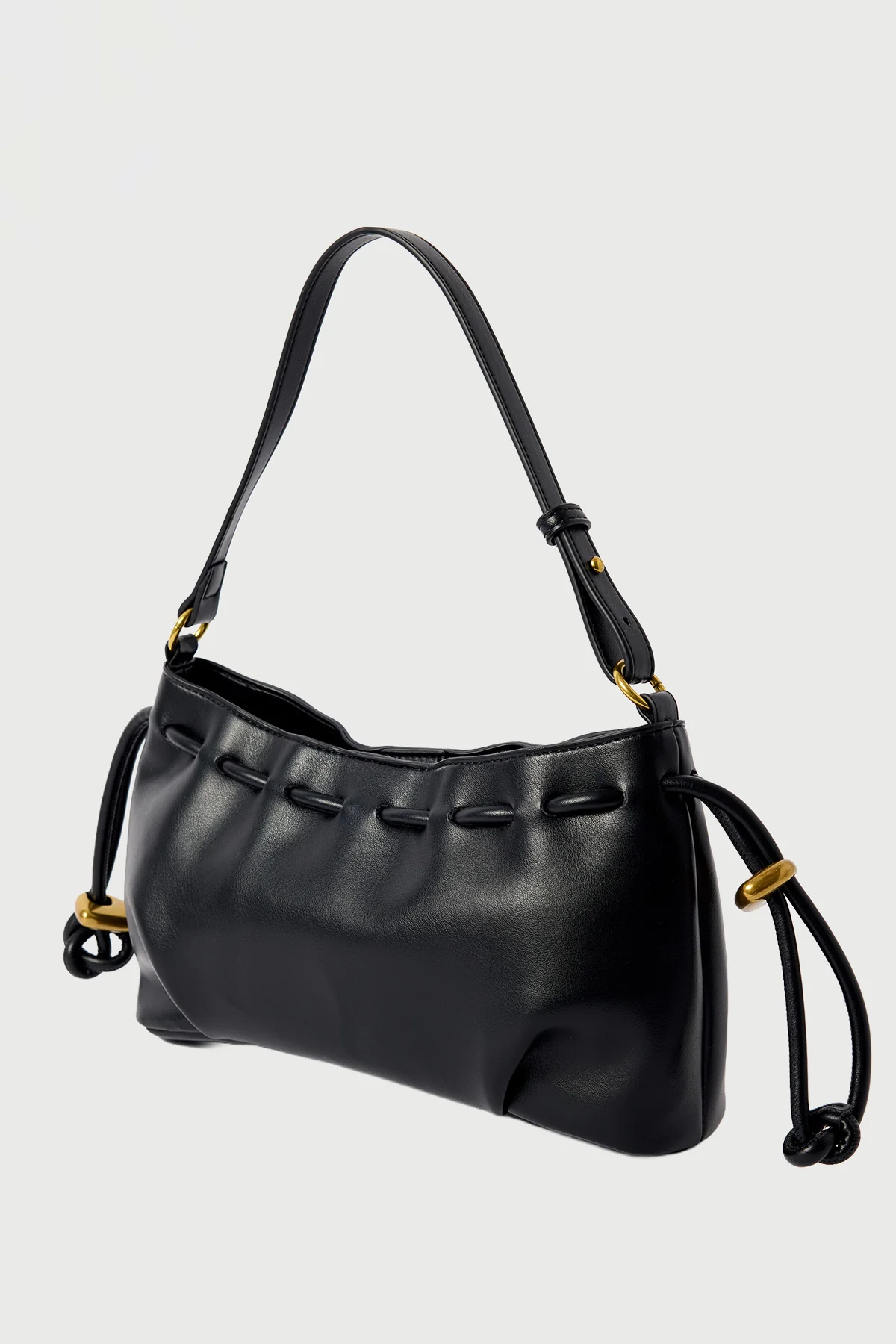 Perfect Stranger Solena Gathered Shoulder Bag Black - Image 2