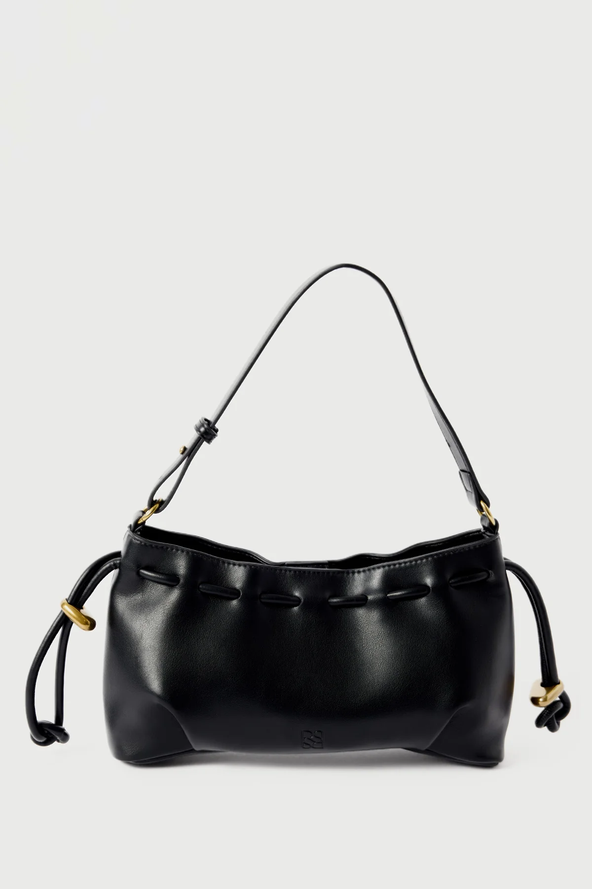 Perfect Stranger Solena Gathered Shoulder Bag Black - Image 4