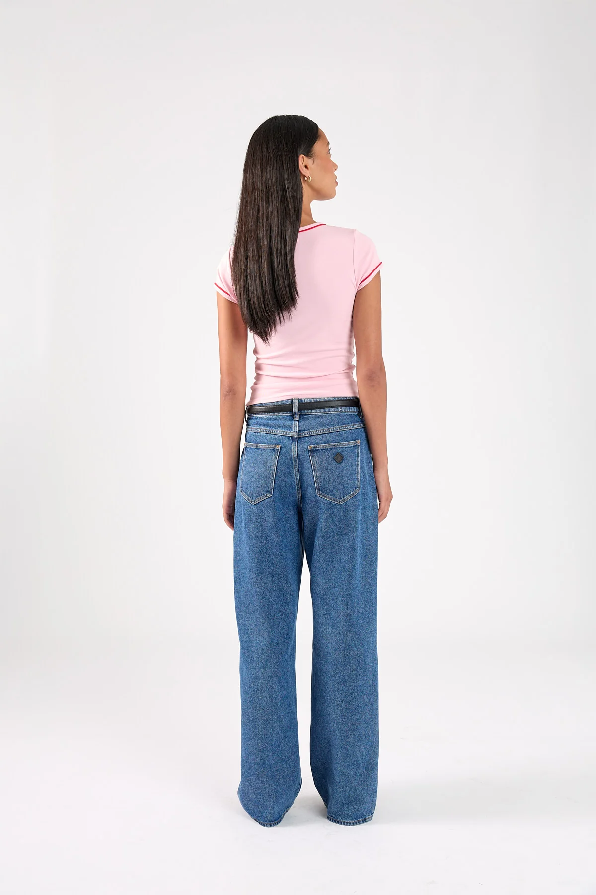 Perfect Stranger Sunday Club Longline Cap Sleeve Tee Pink - Image 5