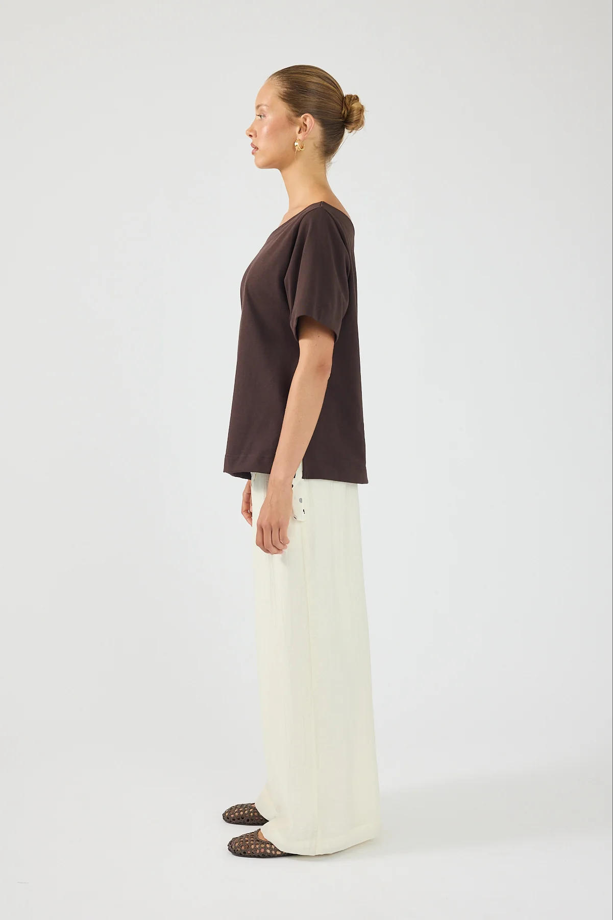 Perfect Stranger Sylvie High Rise Pants Cream - Image 3
