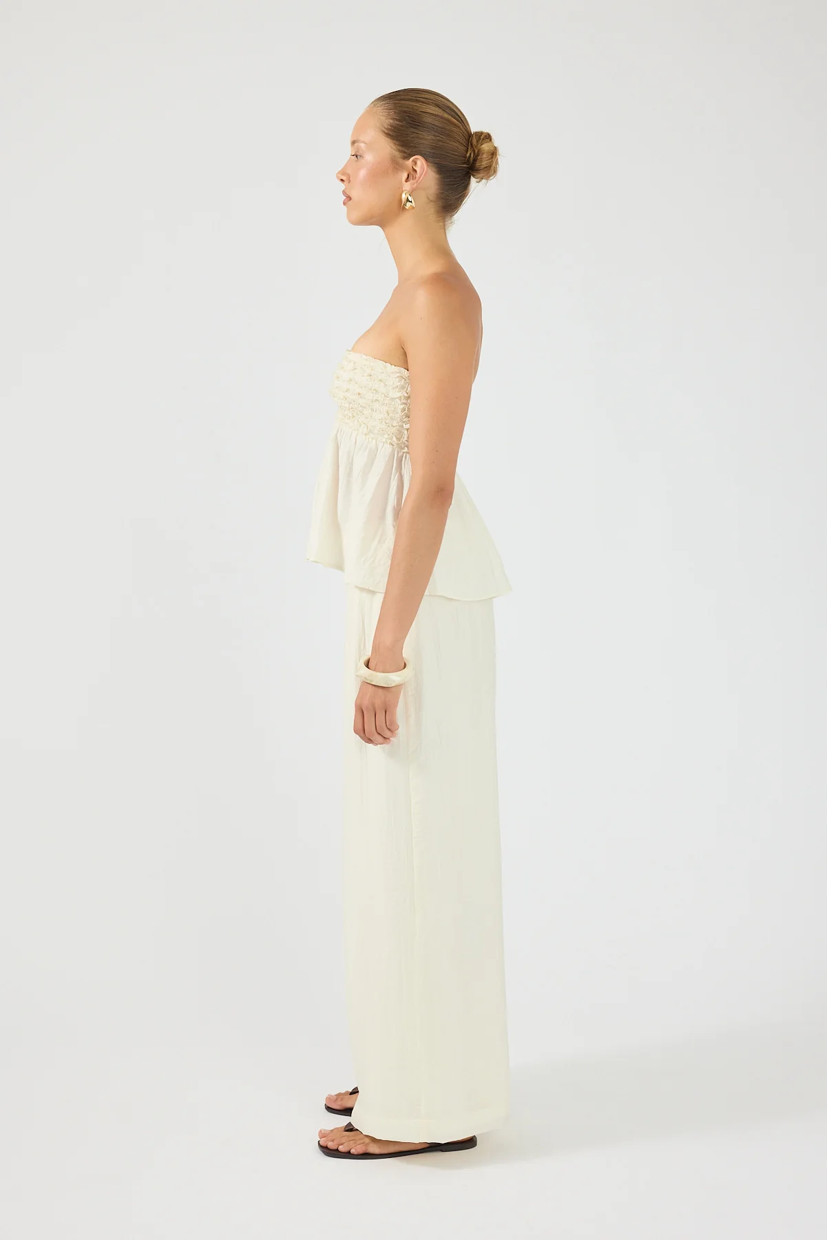 Perfect Stranger Sylvie High Rise Pants Cream - Image 7