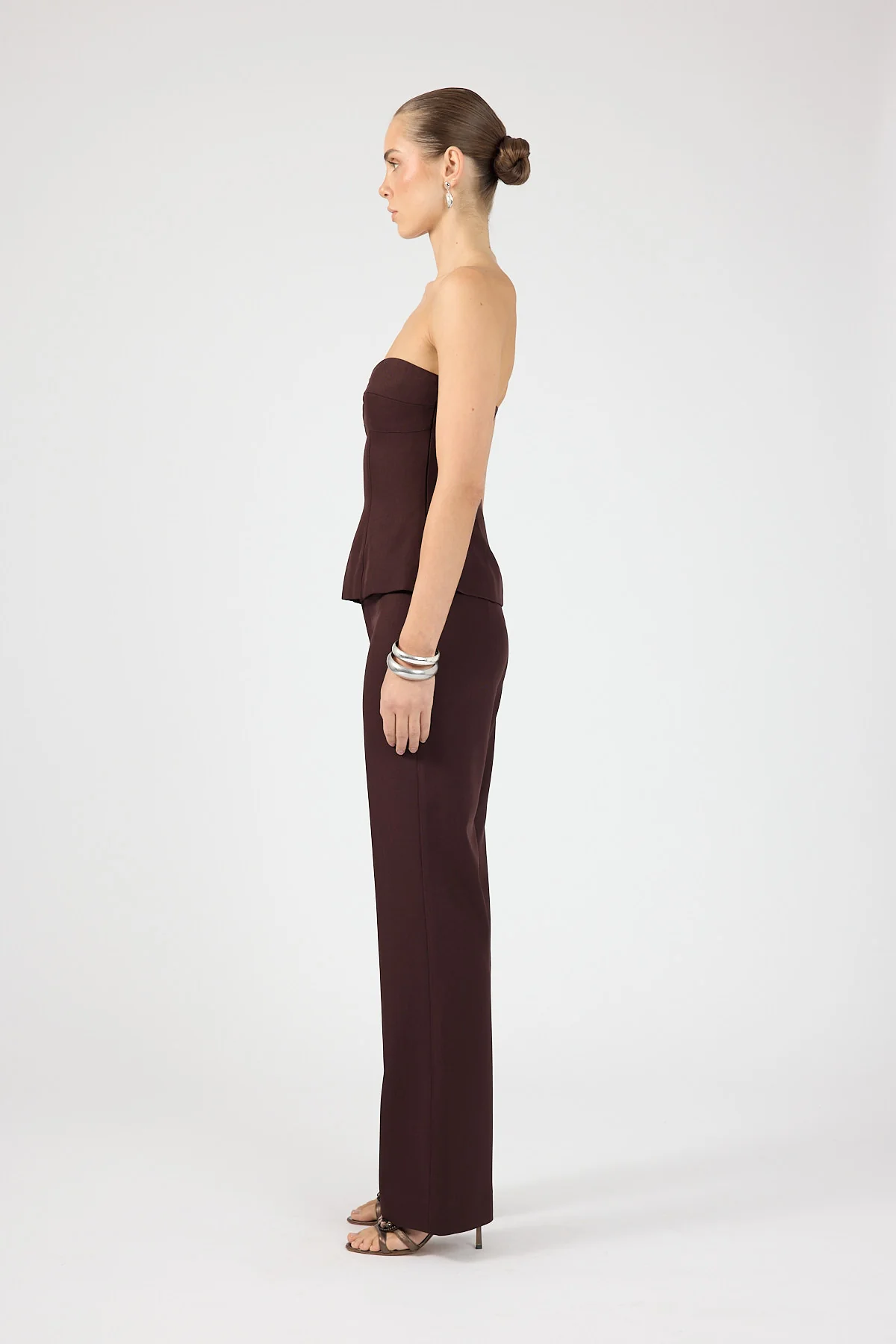 Perfect Stranger Tala Mid Rise Pant Burgundy - Image 2