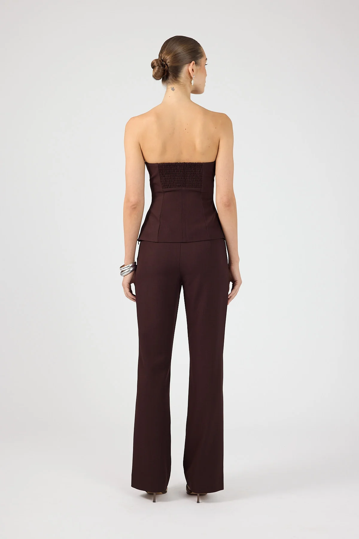 Perfect Stranger Tala Mid Rise Pant Burgundy - Image 3