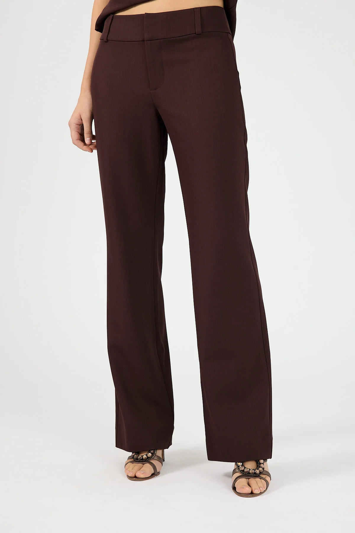 Perfect Stranger Tala Mid Rise Pant Burgundy - Image 5