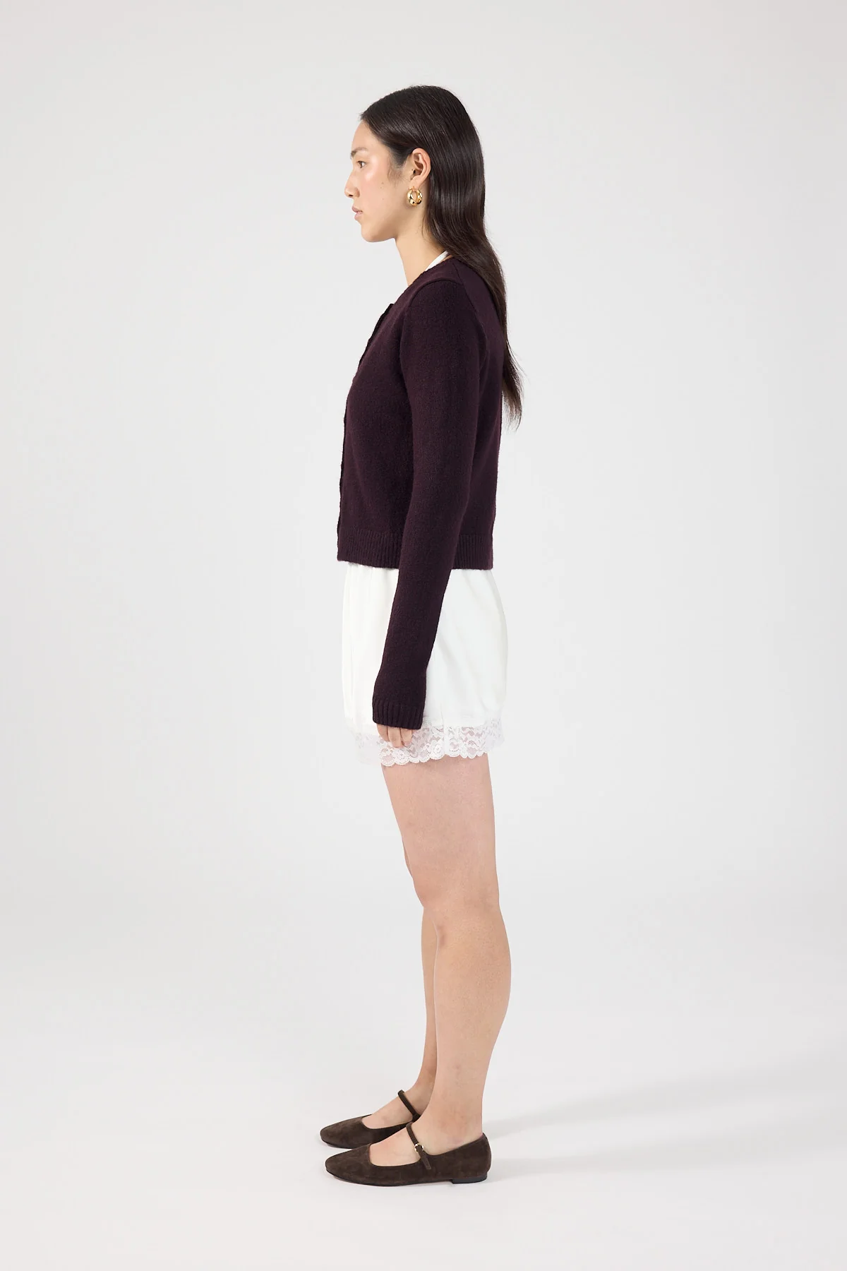 Perfect Stranger Taryn Knit Cardigan Dark Brown - Image 2
