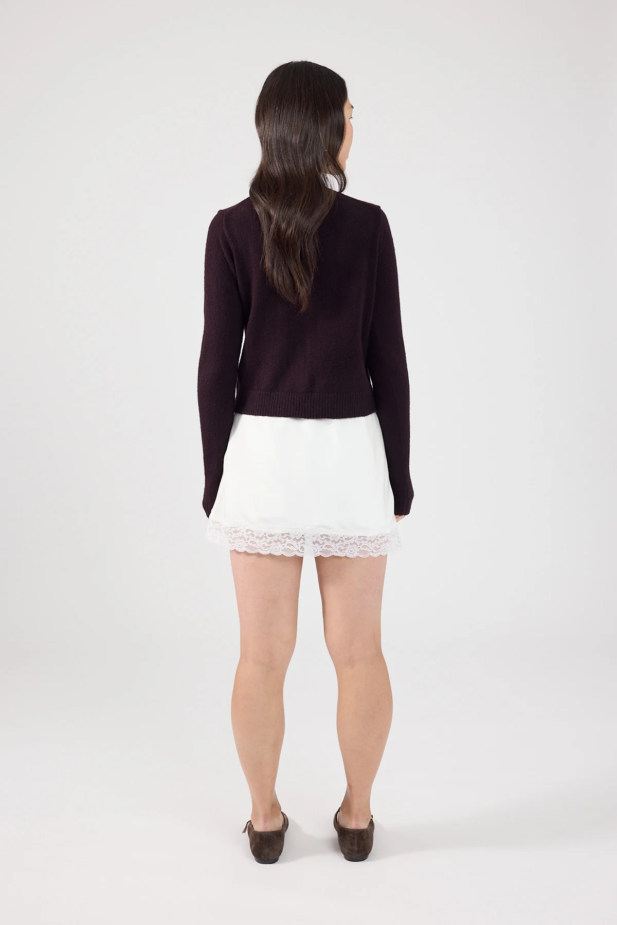 Perfect Stranger Taryn Knit Cardigan Dark Brown - Image 3