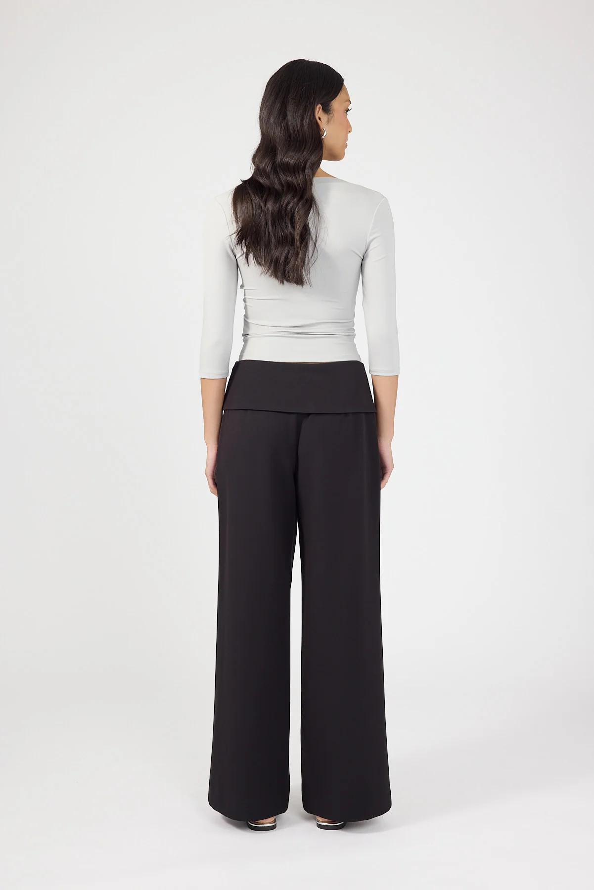 Perfect Stranger Vaila Fold Over Pant Black - Image 3