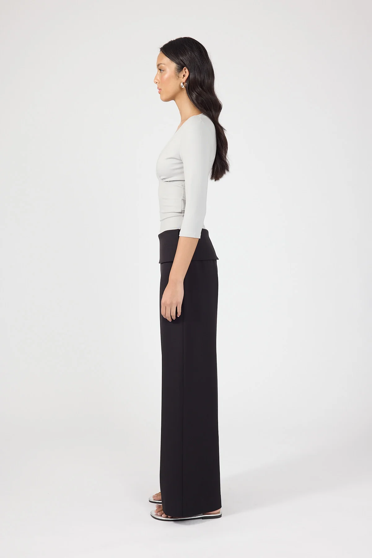 Perfect Stranger Vaila Fold Over Pant Black - Image 4