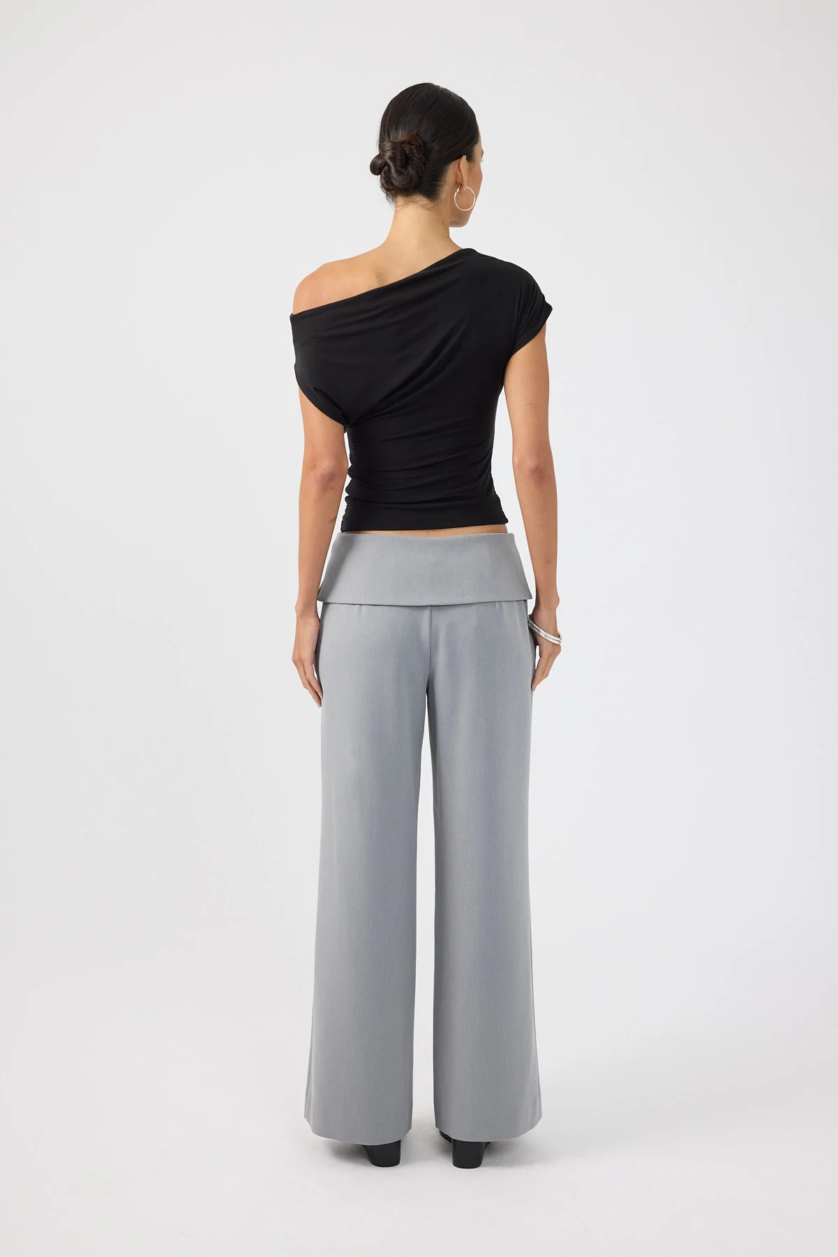 Perfect Stranger Vaila Fold Over Pant Grey - Image 10