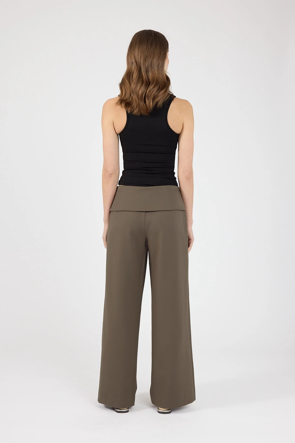 Perfect Stranger Vaila Fold Over Pant Taupe - Image 4