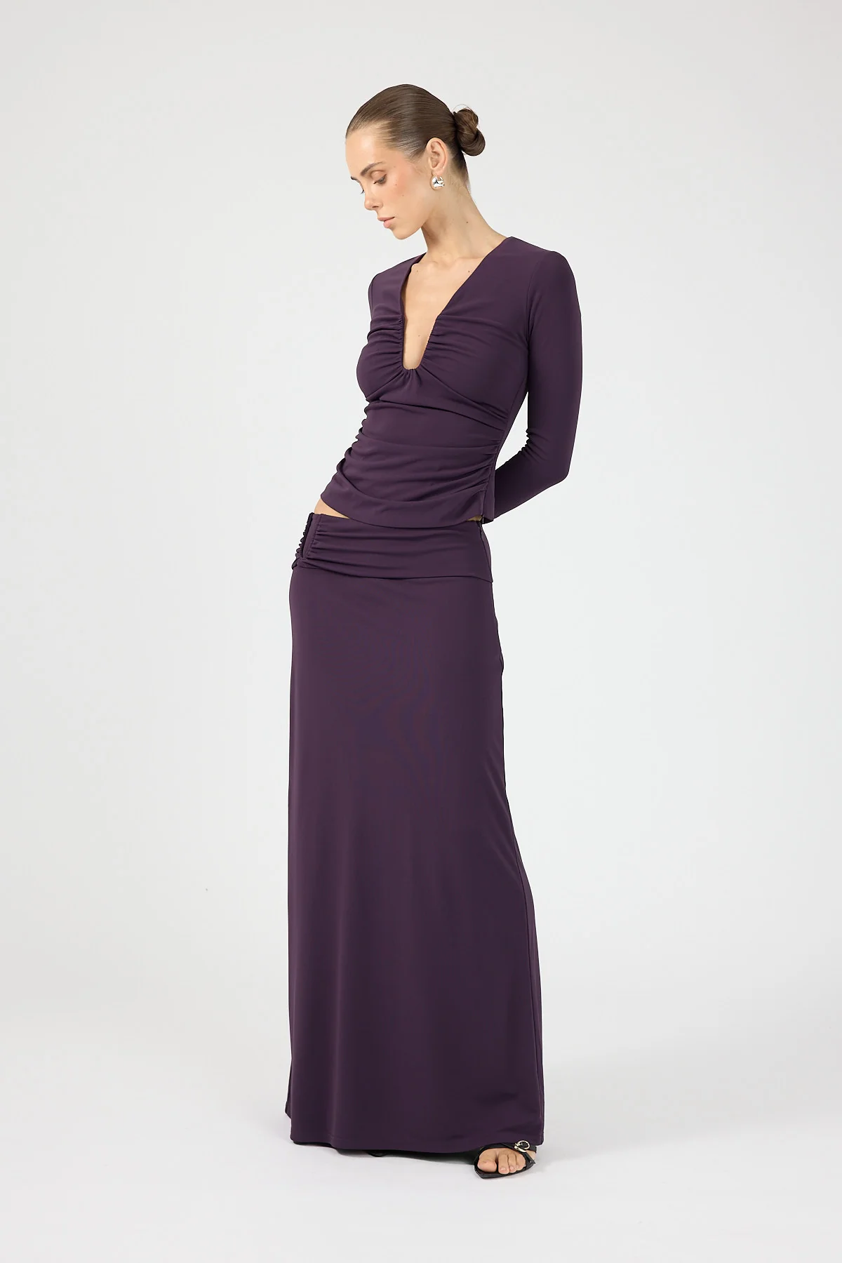 Perfect Stranger Vienna Maxi Skirt Purple