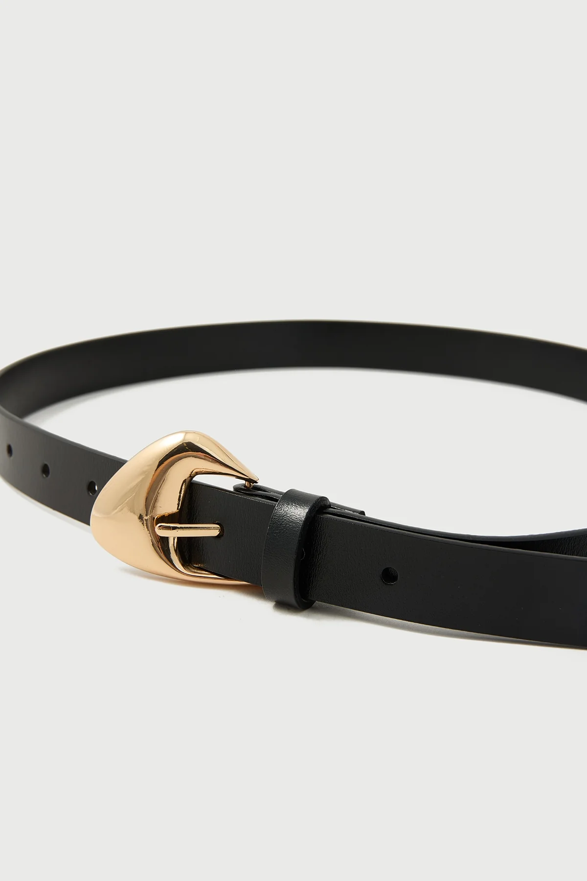 Perfect Stranger Westy Leather Belt Black/ Gold - Image 2