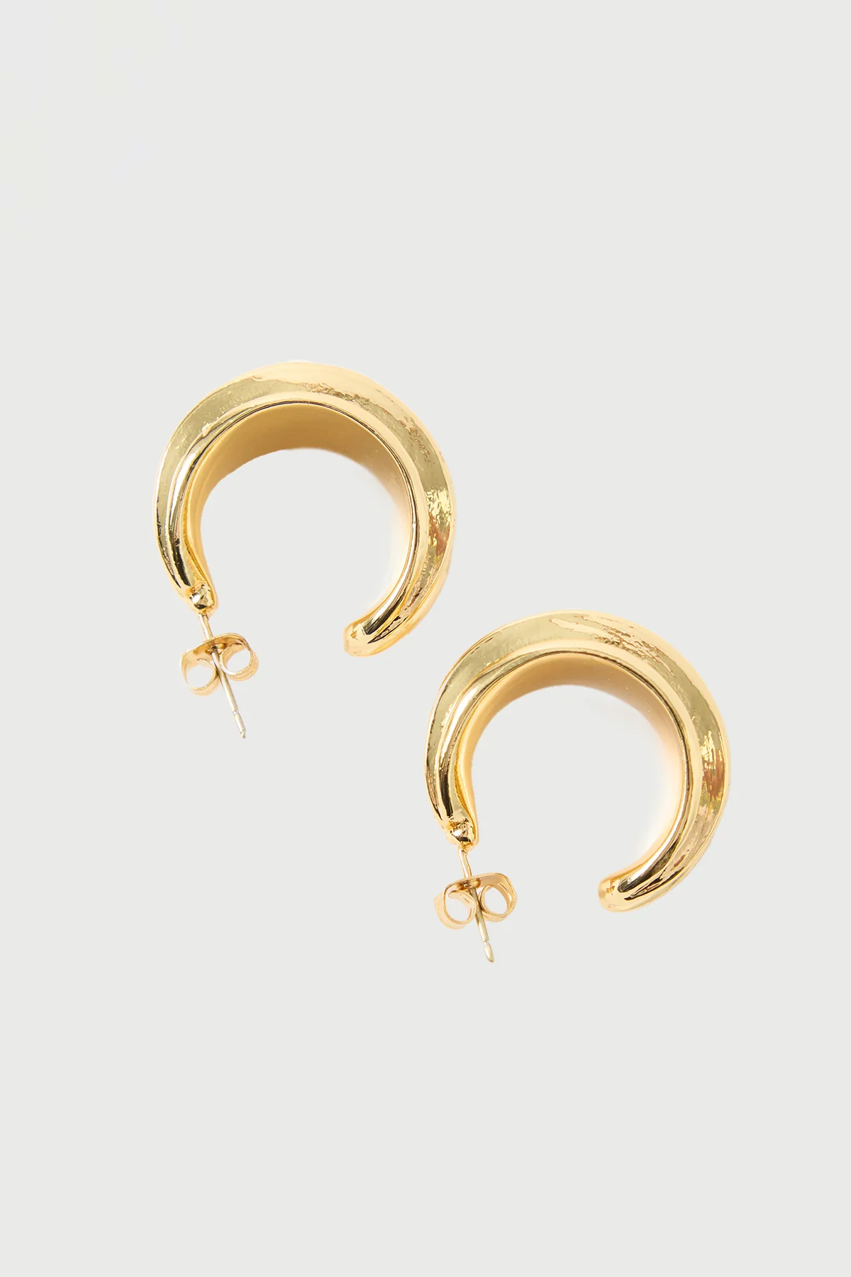 Perfect Stranger Willa Hoop Earrings Gold - Image 2